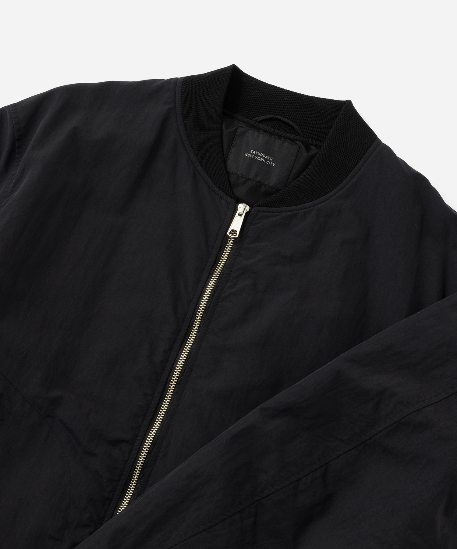 Saturdays NYC Goose Bomber Jacket in Black