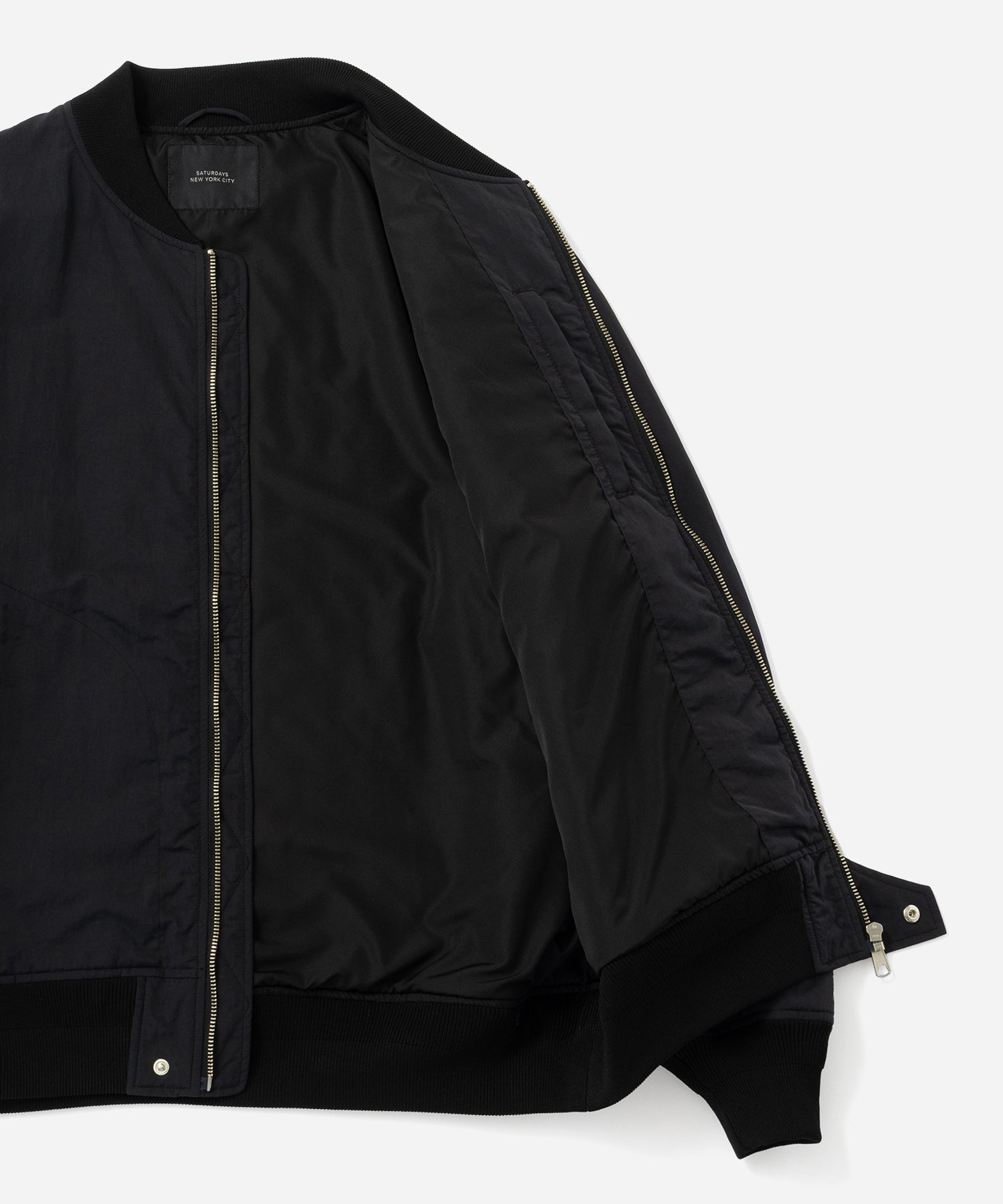 Saturdays NYC Goose Bomber Jacket in Black