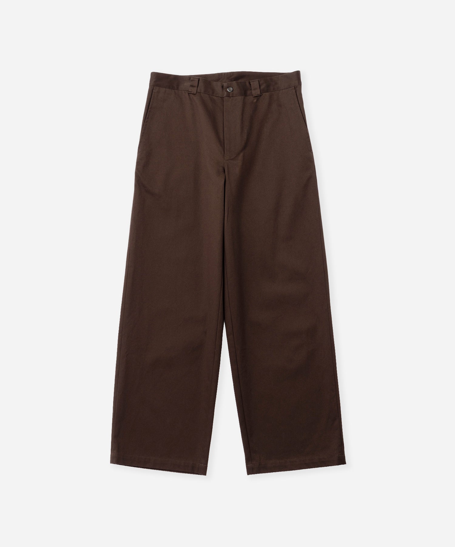 Saturdays NYC Ross Wide Chino Pant in Dark Brown