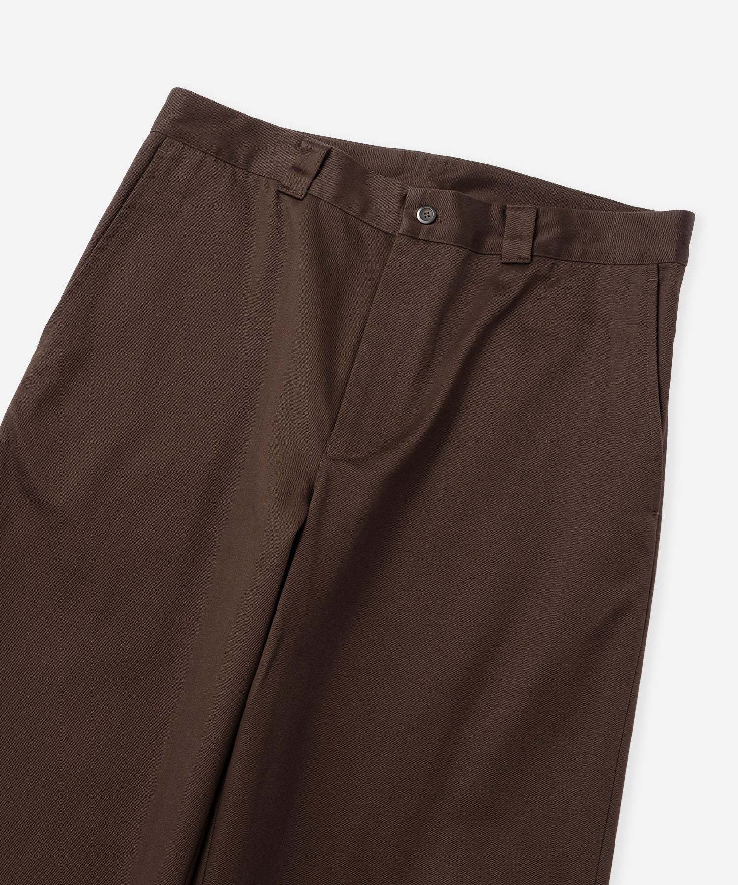 Saturdays NYC Ross Wide Chino Pant in Dark Brown