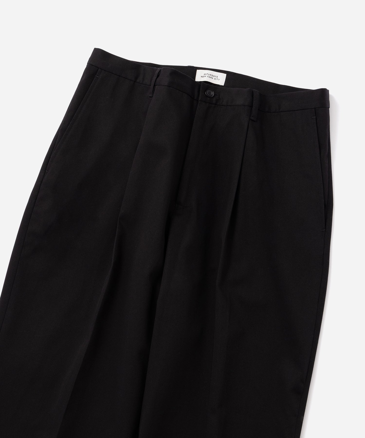 Saturdays NYC Dean One Tuck Pant in Black