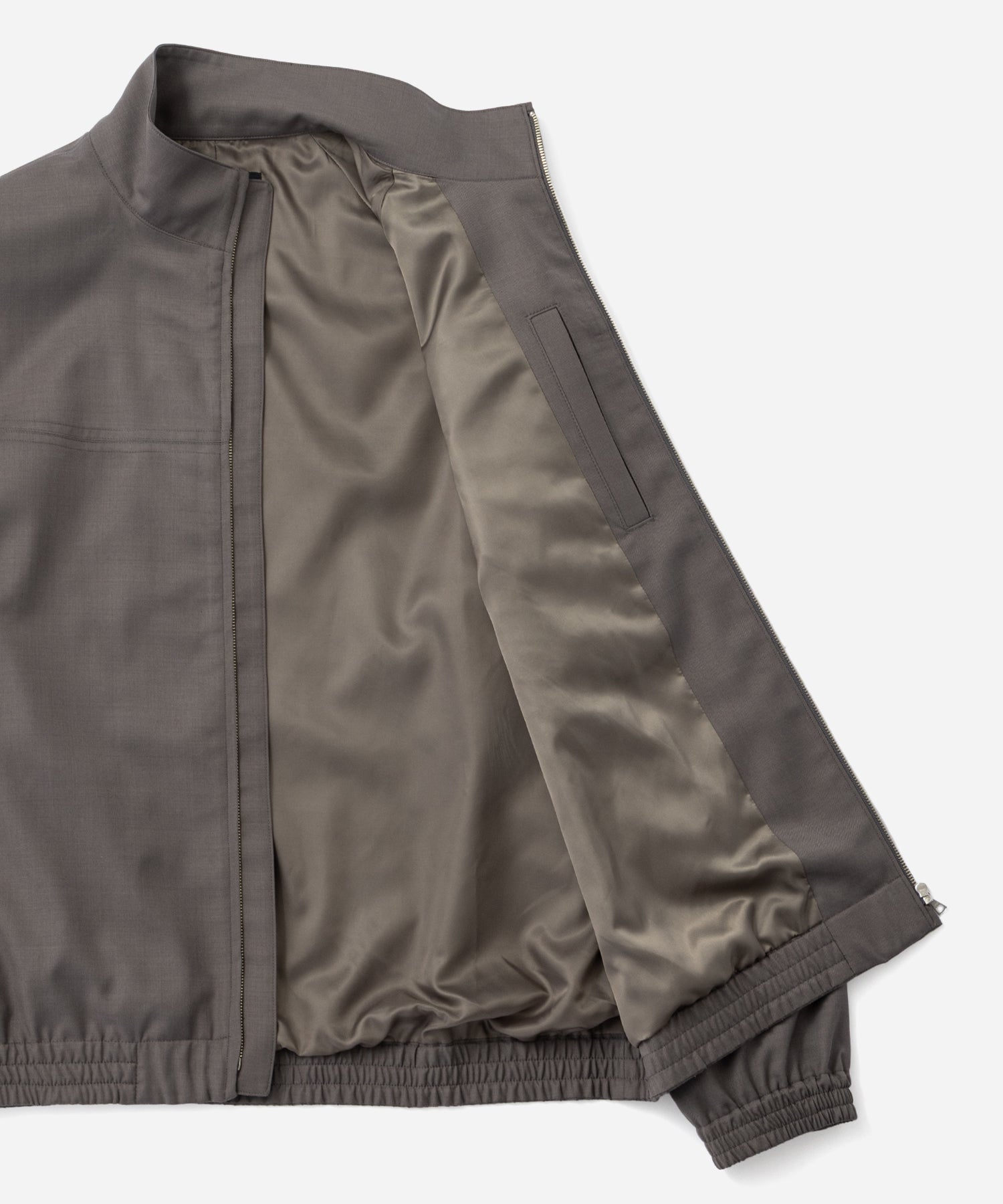 Saturdays NYC Everett Tropical Wool Training Jacket in Gray