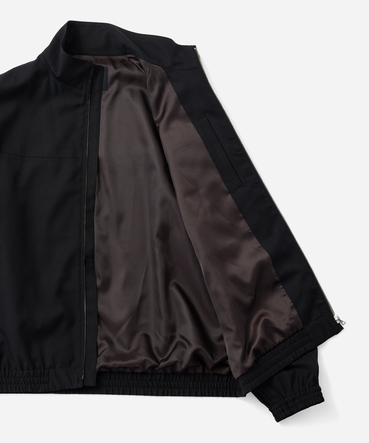 Saturdays NYC Everett Tropical Wool Training Jacket in Black