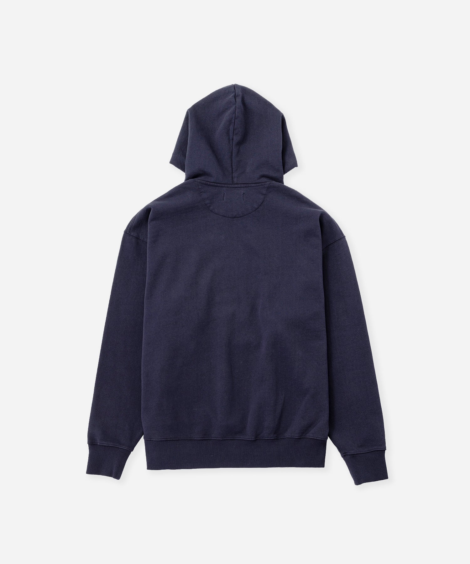 Saturdays NYC Warren Vintage Serif Relaxed Hoodie in Navy