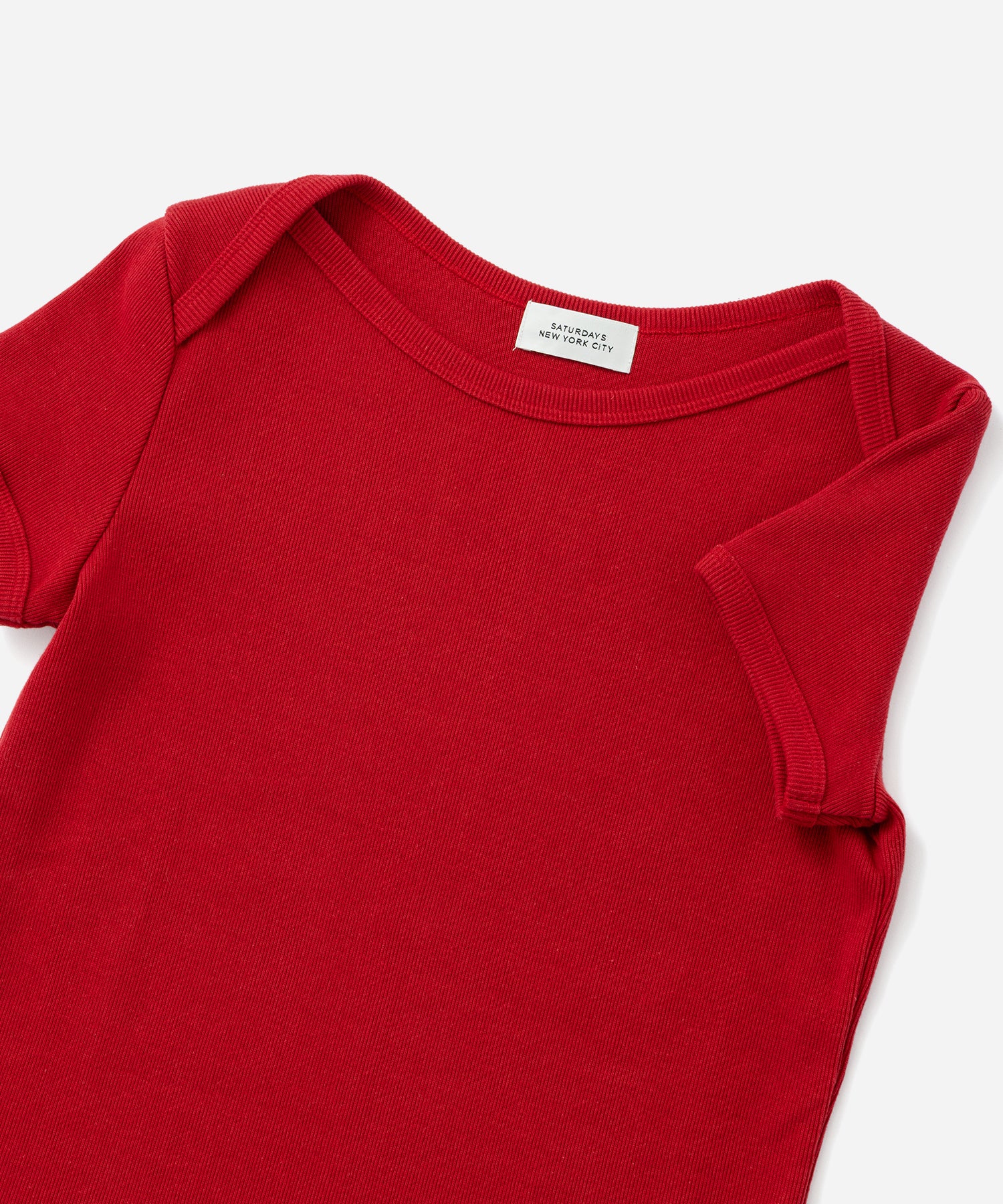 Saturdays NYC Nadia Ringer Top in Red