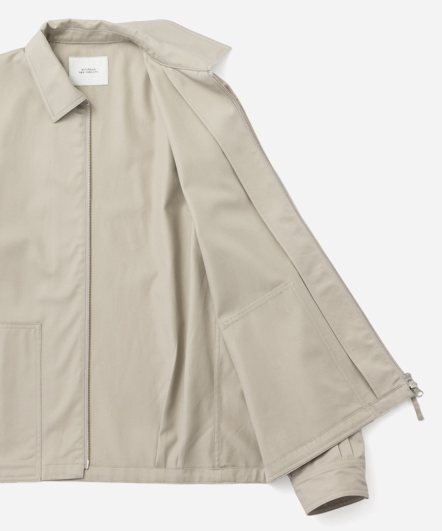 Saturdays NYC Harrison Zip Blouson in Gray