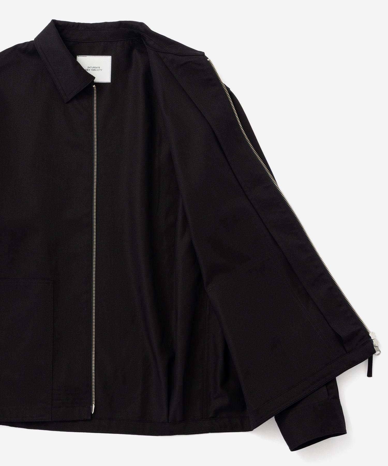 Saturdays NYC Harrison Zip Blouson in Black