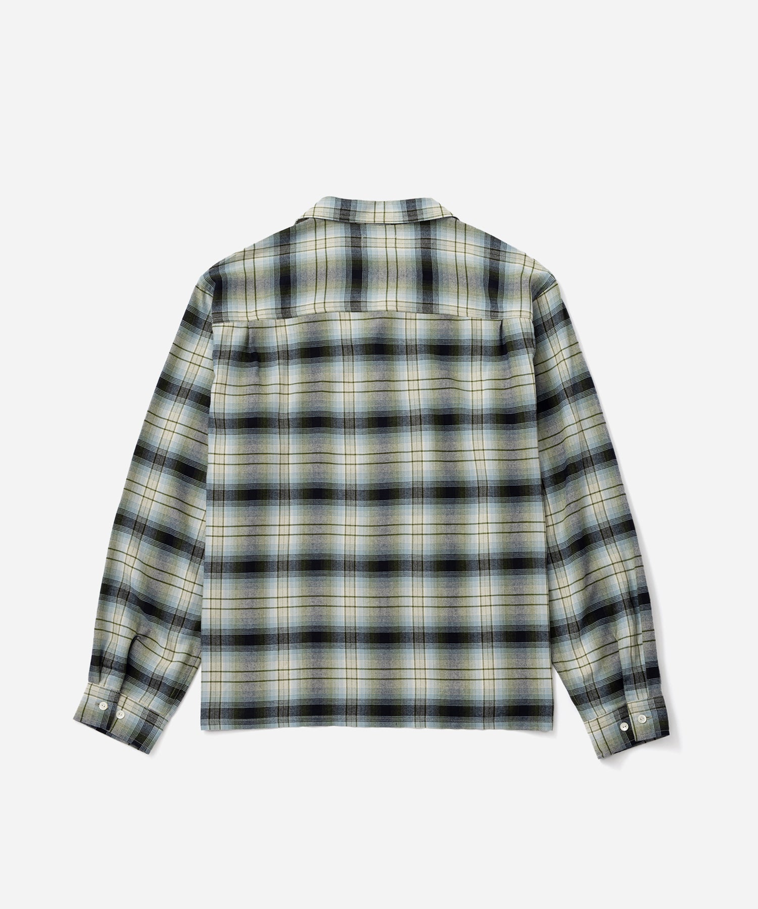 Saturdays NYC Marco Vintage Check Long Sleeve Shirt in Ivory