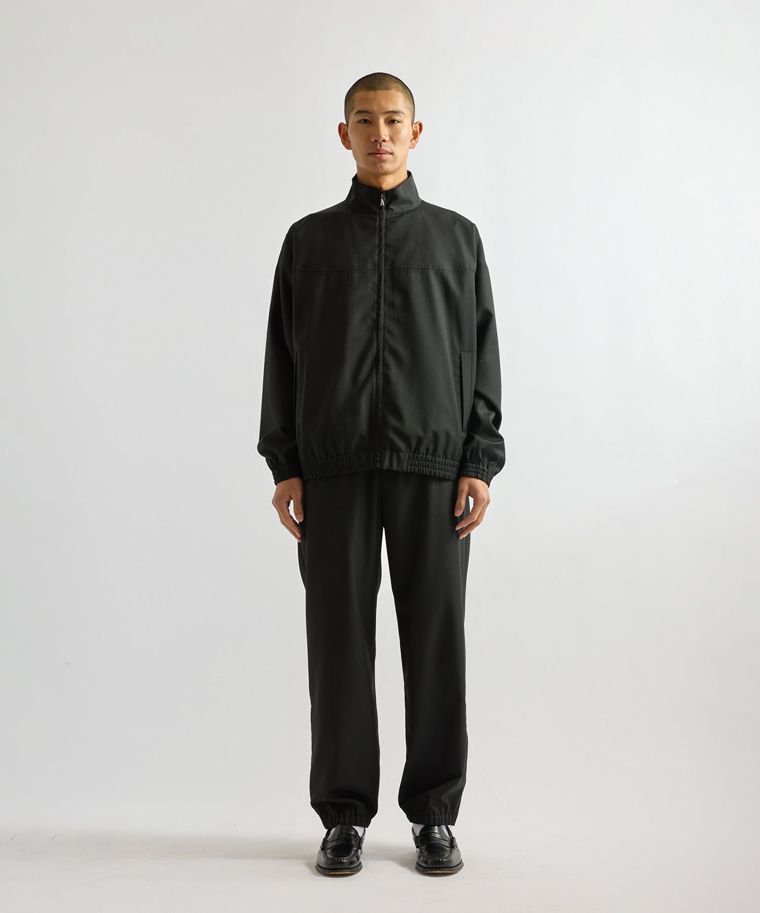 Saturdays NYC Everett Tropical Wool Training Jacket in Black