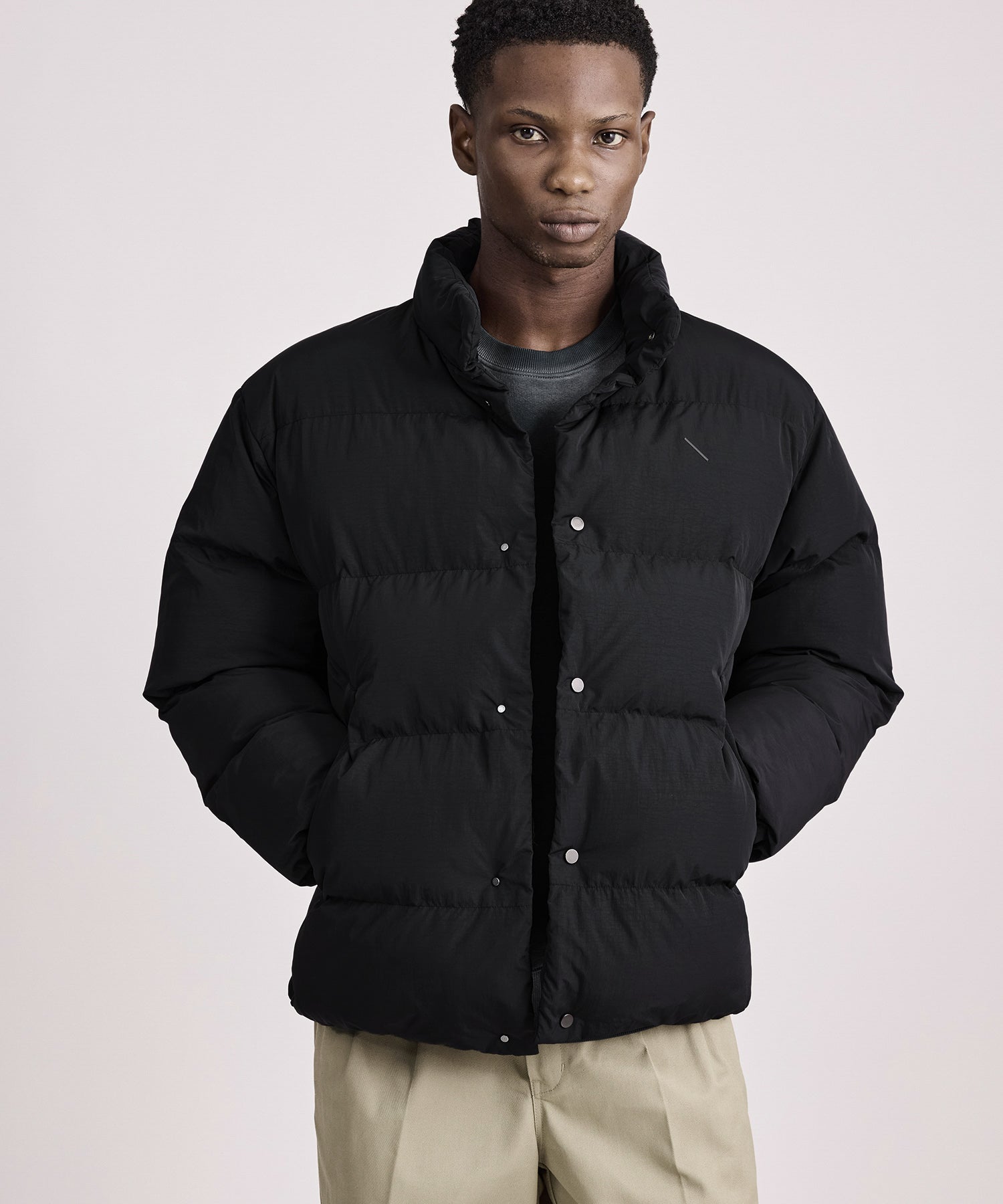 Saturdays NYC Enomoto Puffer Jacket in Black
