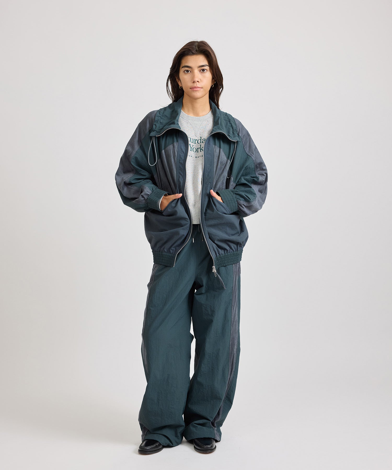 Saturdays NYC Edie Training Jacket in Navy