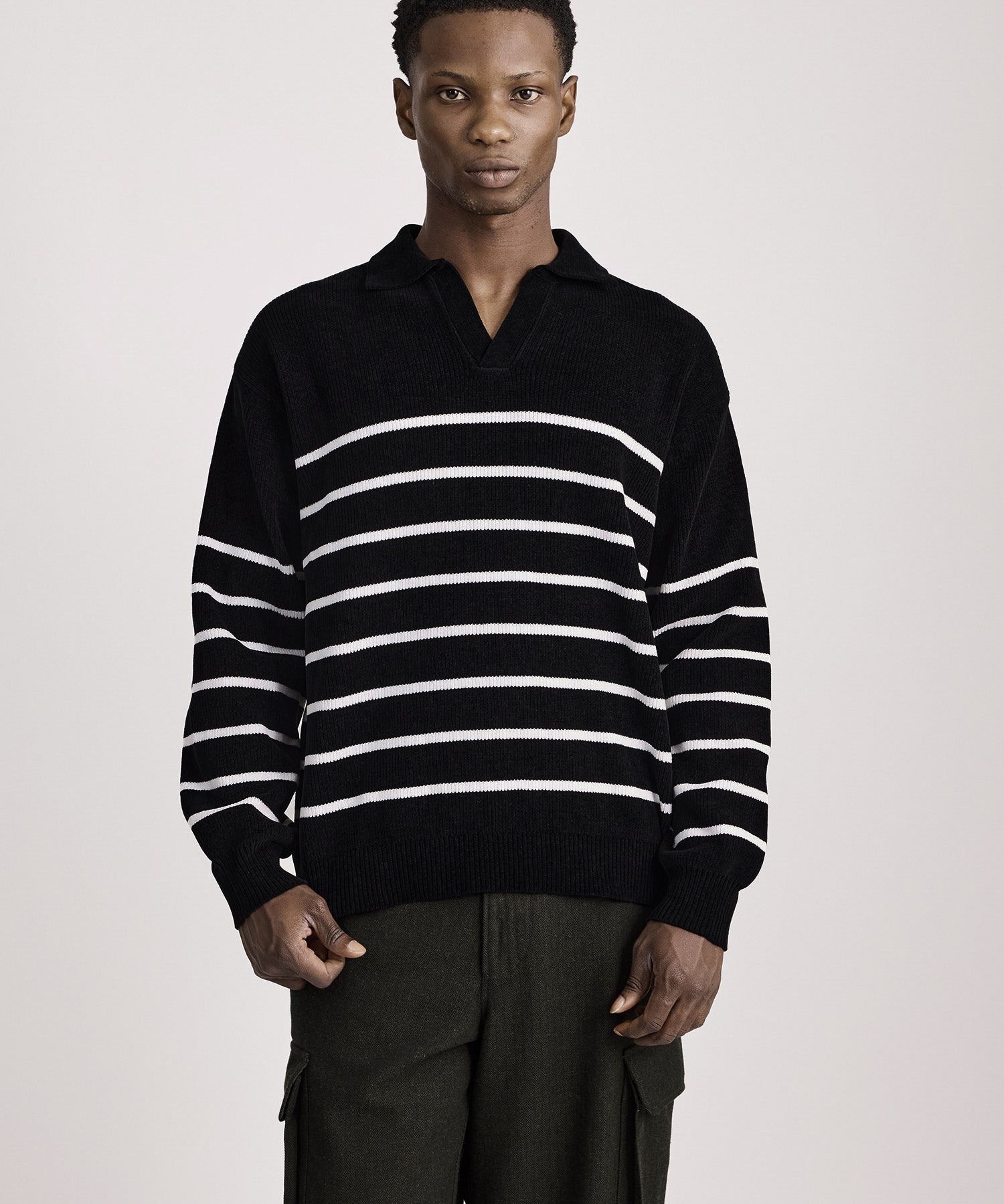 Saturdays NYC Seaport Skipper Sweater in Black