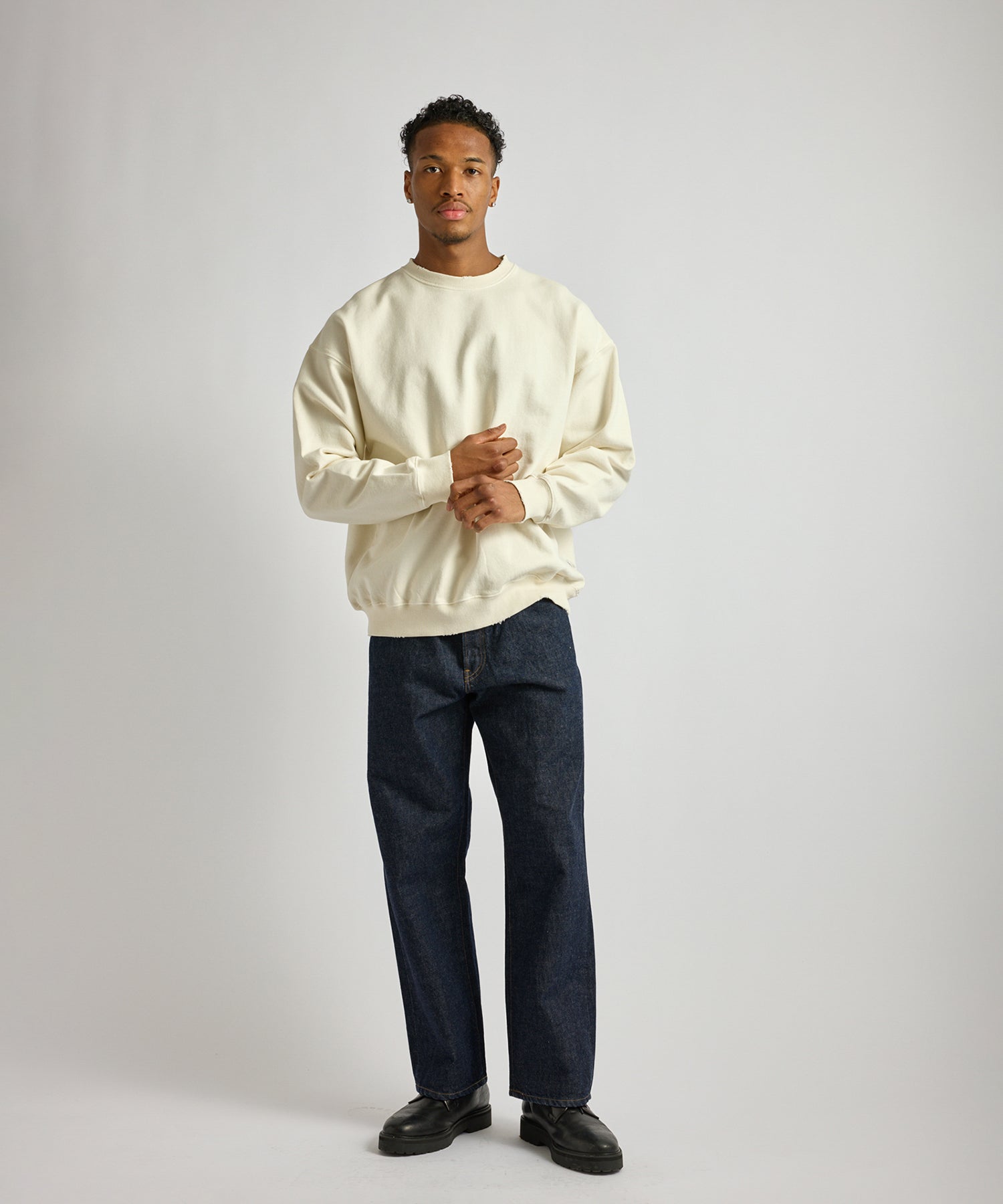 Saturdays NYC Tobias Straight Rinsed Denim Pant in Navy