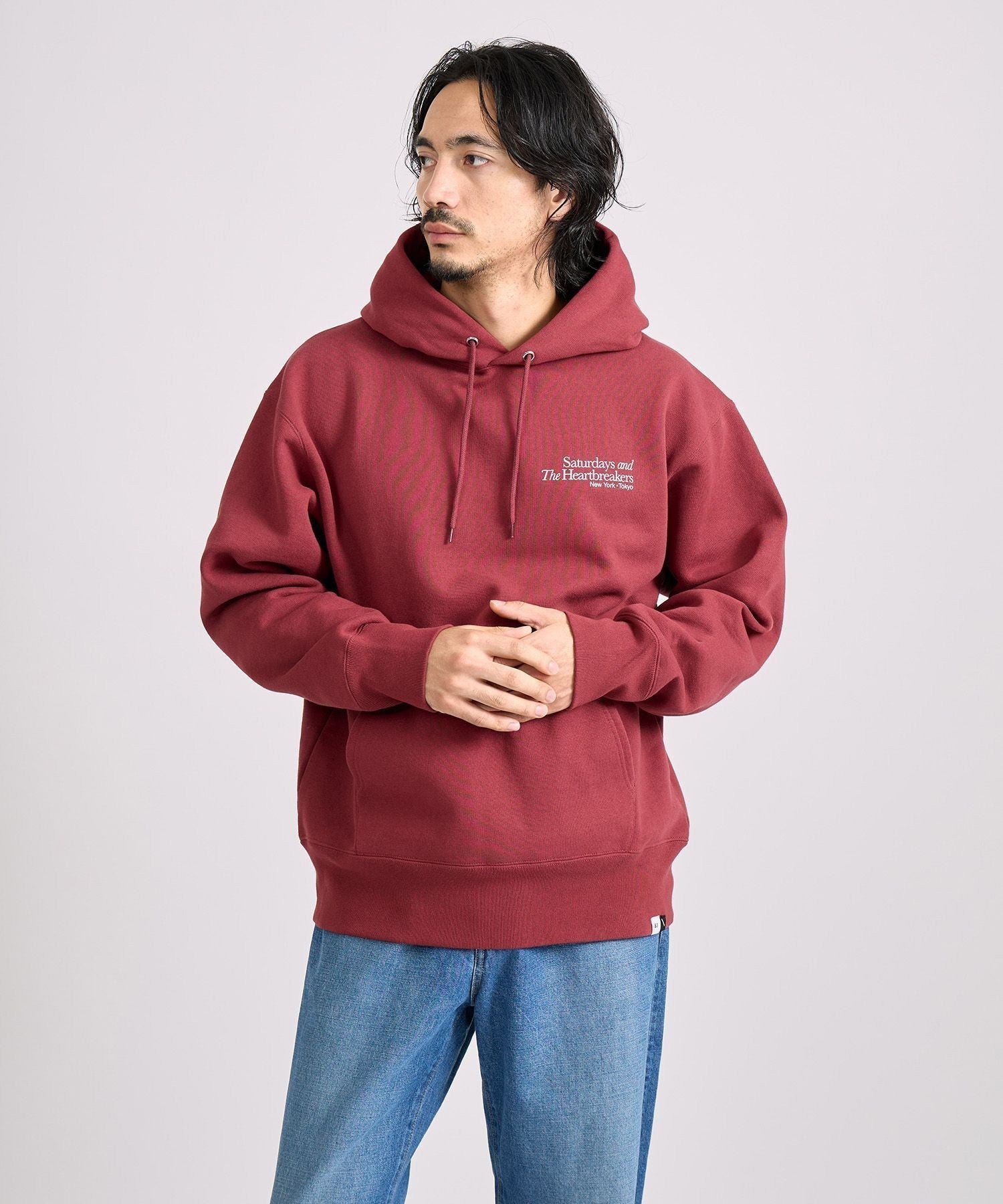 Saturdays NYC Bedwin x Saturdays New York Hoodie in Wine