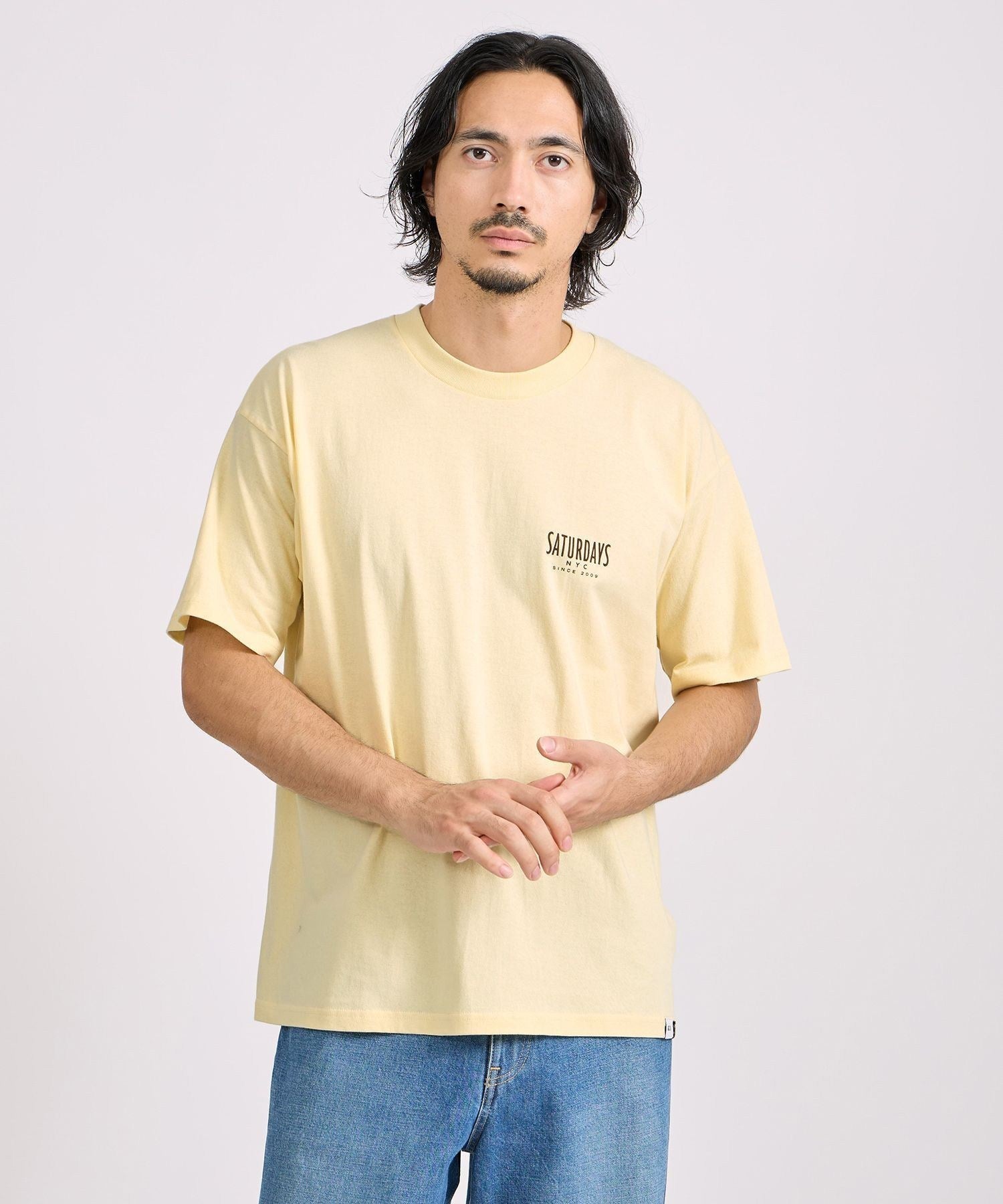 Saturdays NYC Bedwin x Saturdays Manhattan Tee in Yellow