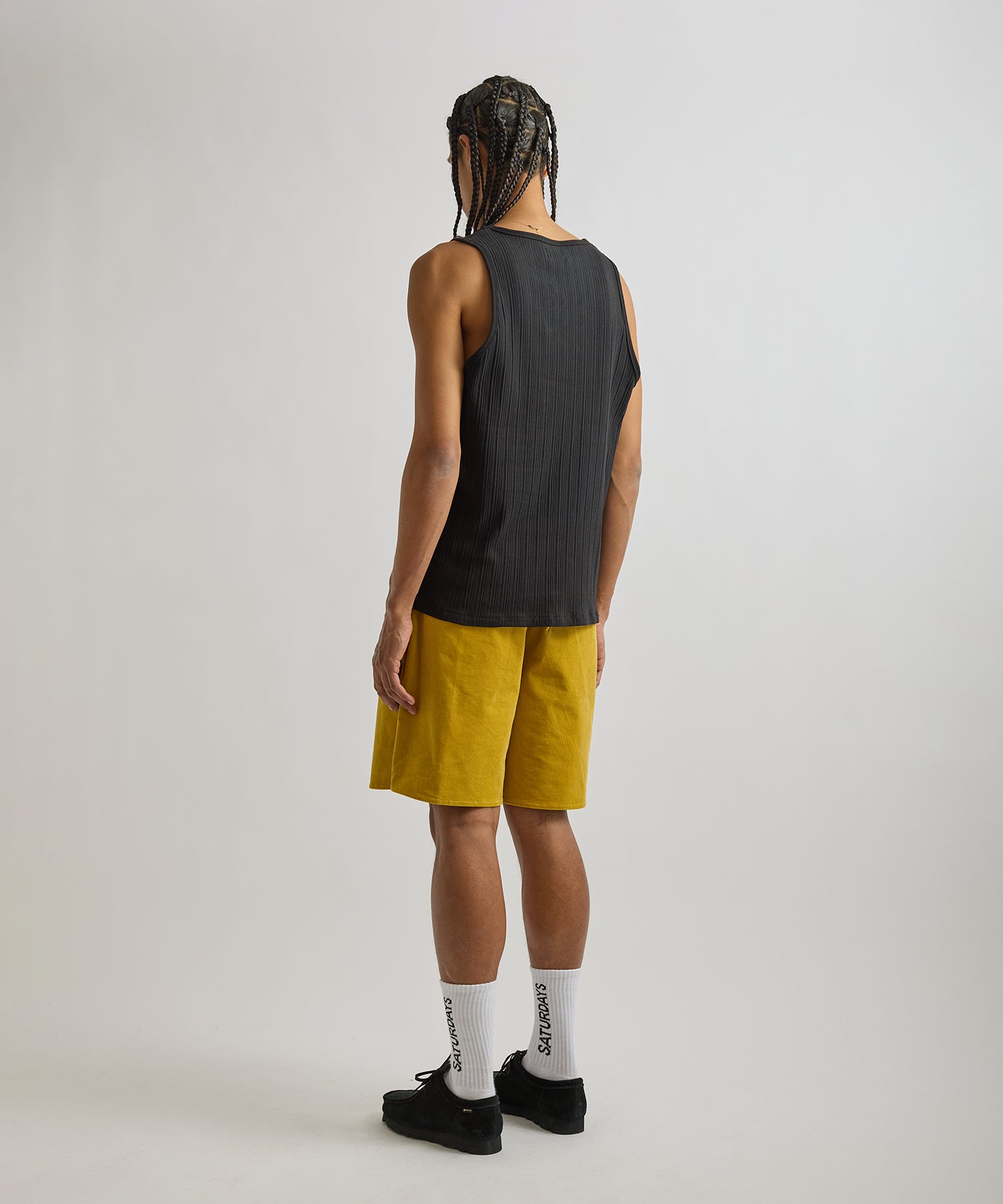 Saturdays NYC Venice Rib Tank in Black