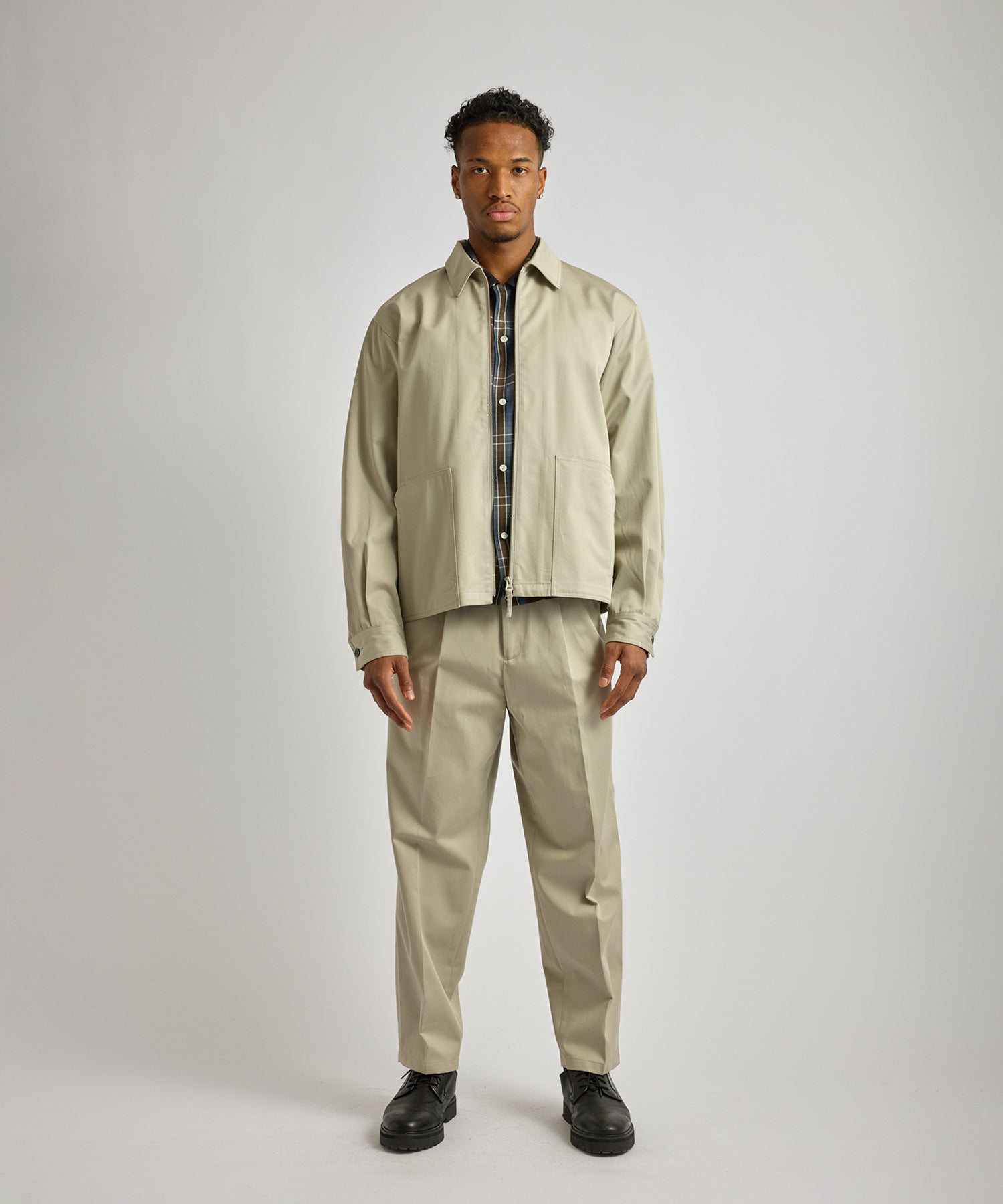 Saturdays NYC Harrison Zip Blouson in Gray