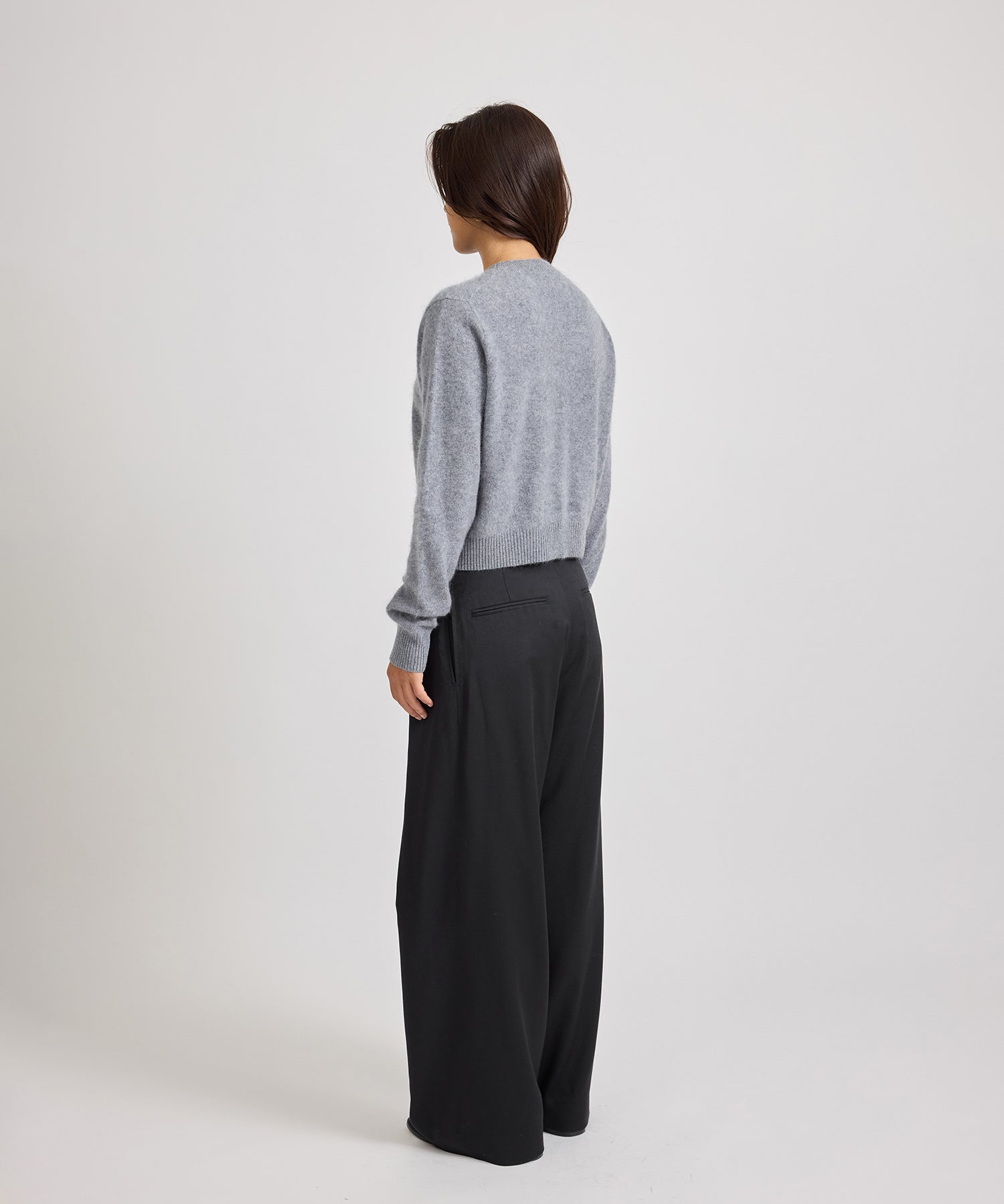 Saturdays NYC Christine Textured Knit in Light Gray