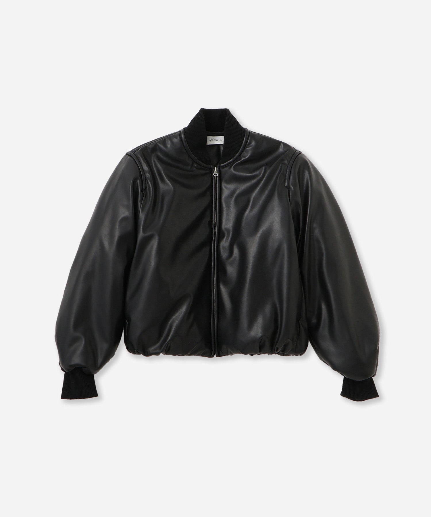Saturdays NYC Dorothy Cropped Bomber Jacket in Black