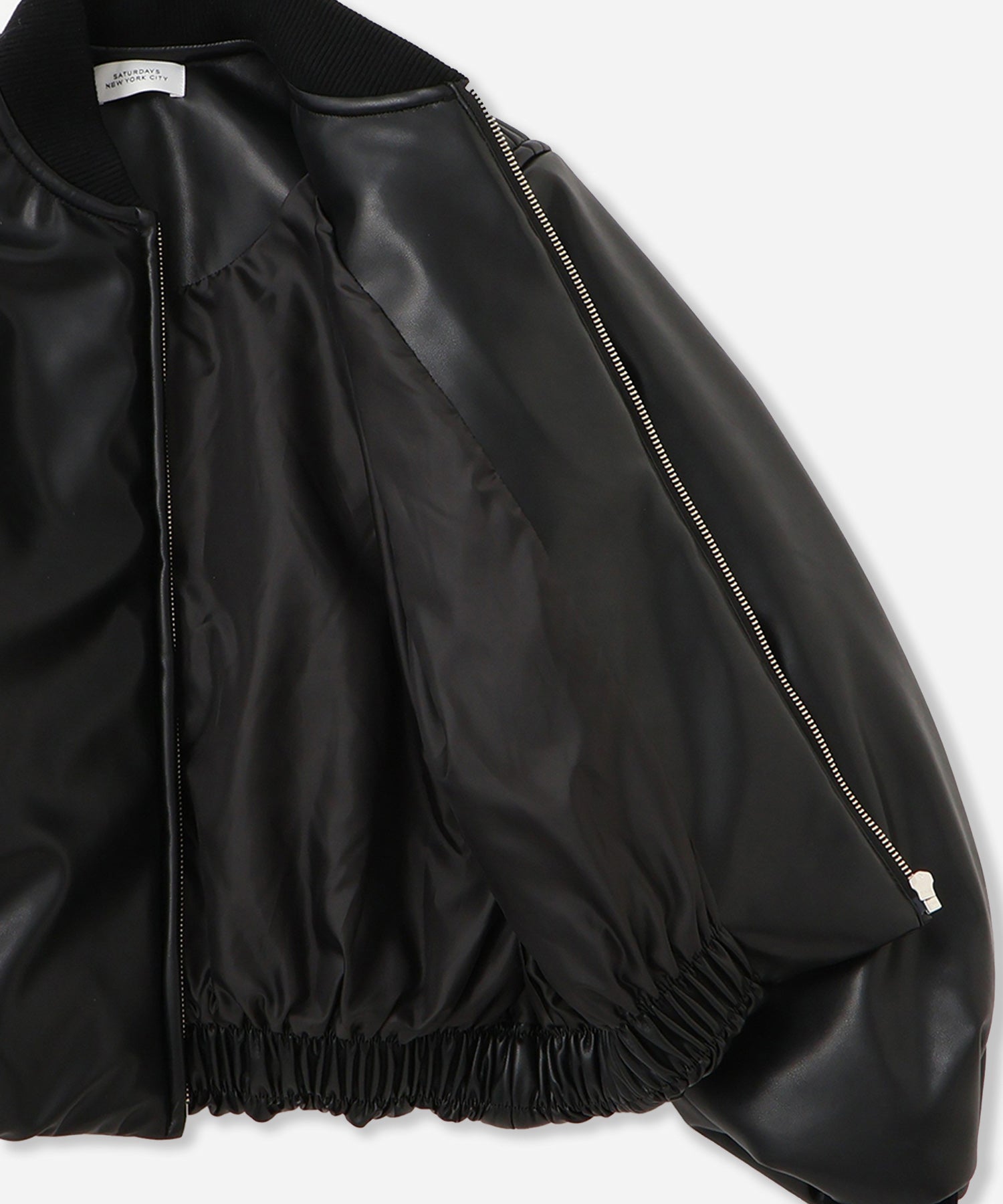 Saturdays NYC Dorothy Cropped Bomber Jacket in Black