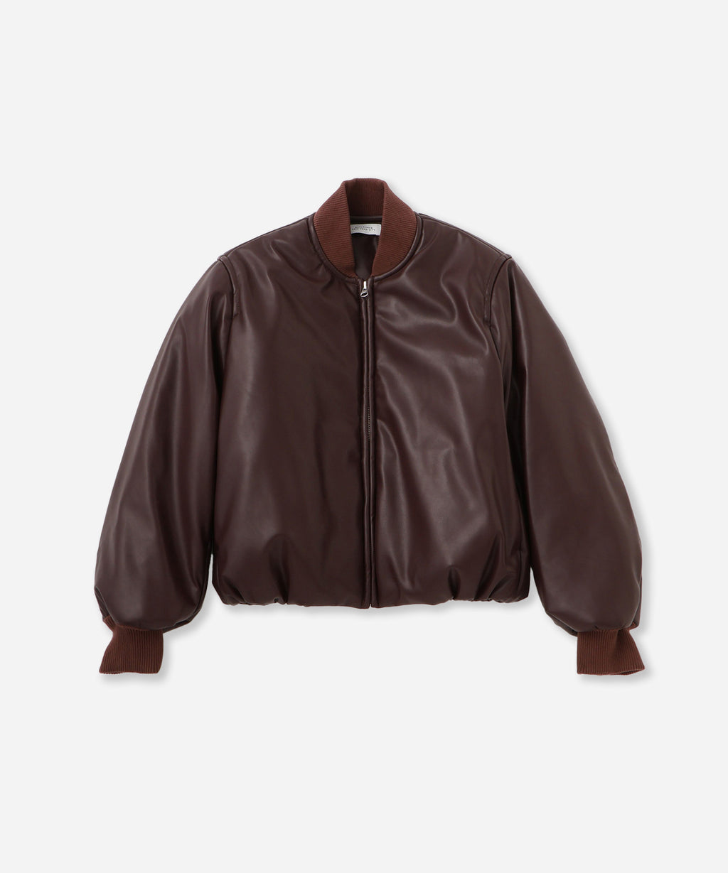 Saturdays NYC Dorothy Cropped Bomber Jacket in Wine
