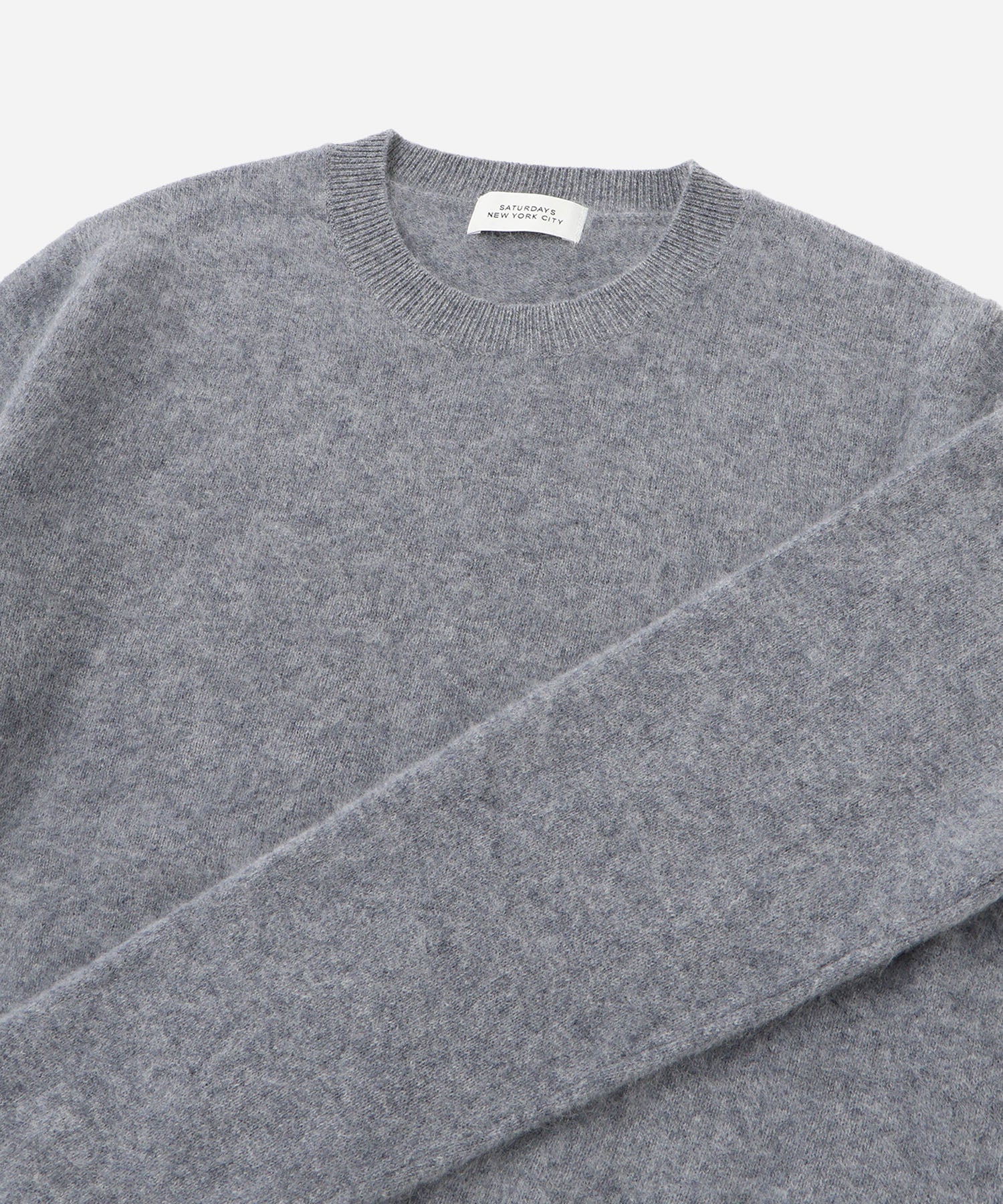 Saturdays NYC Christine Textured Knit in Light Gray