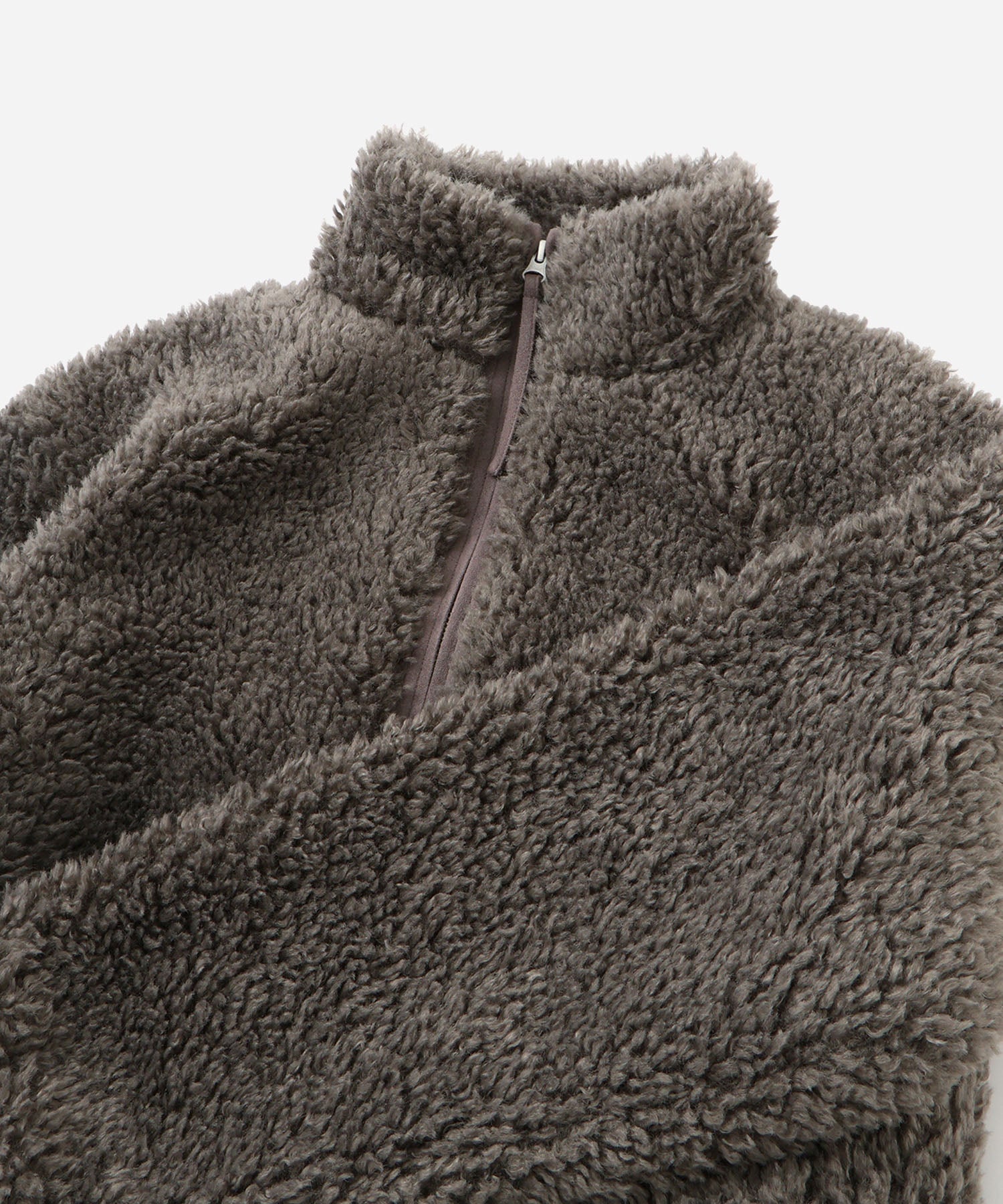 Saturdays NYC Alessia Boa Fleece Blouson in Gray