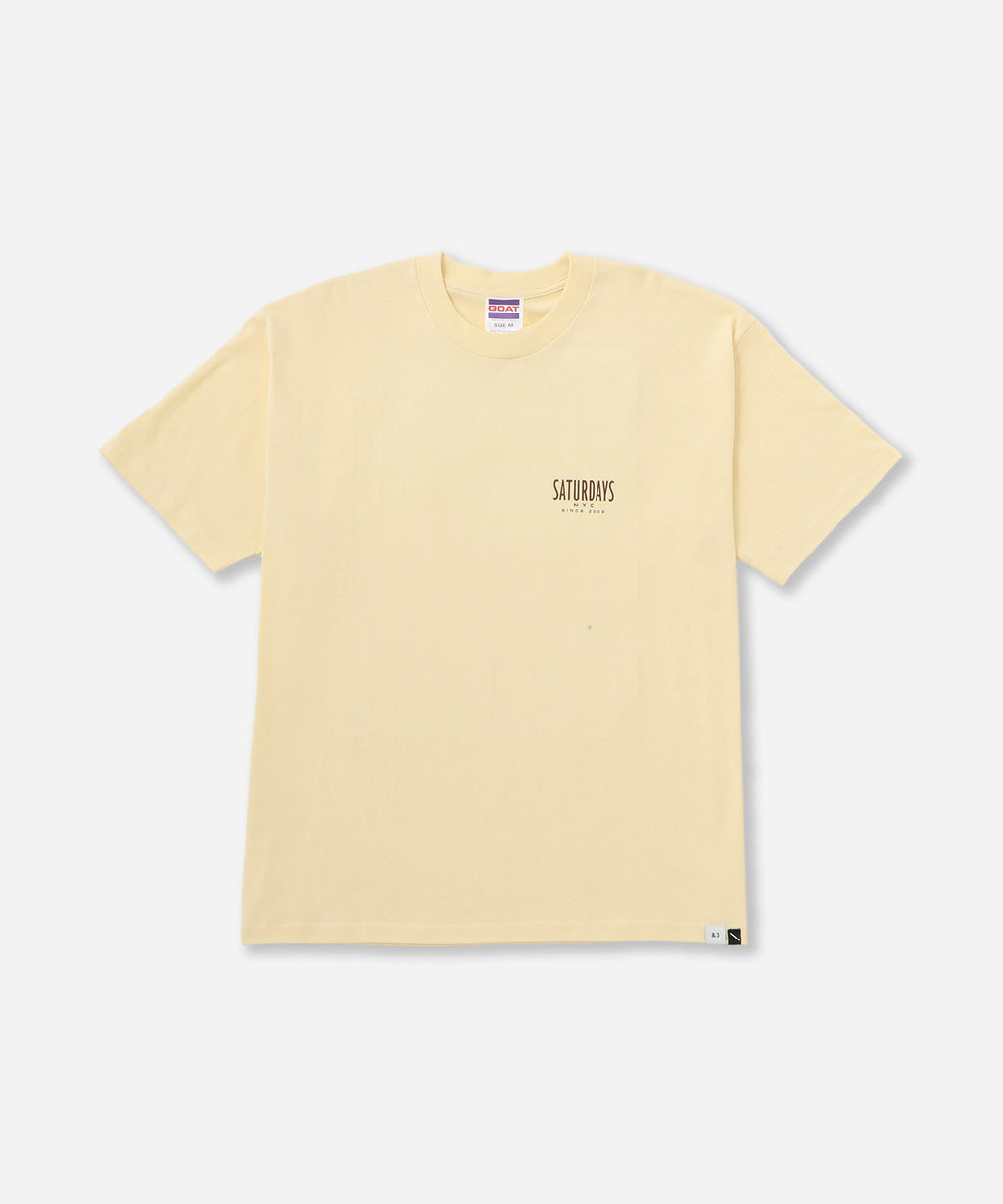 Saturdays NYC Bedwin x Saturdays Manhattan Tee in Yellow