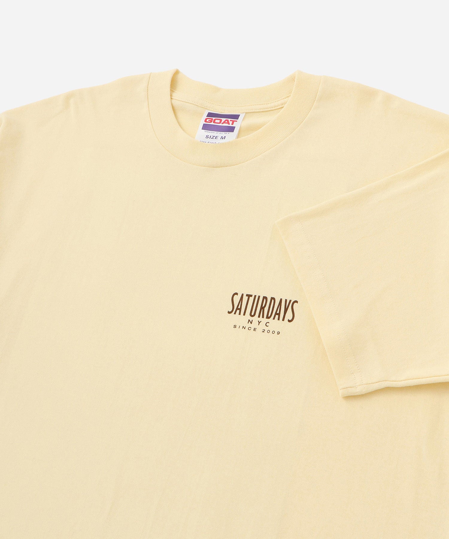 Saturdays NYC Bedwin x Saturdays Manhattan Tee in Yellow