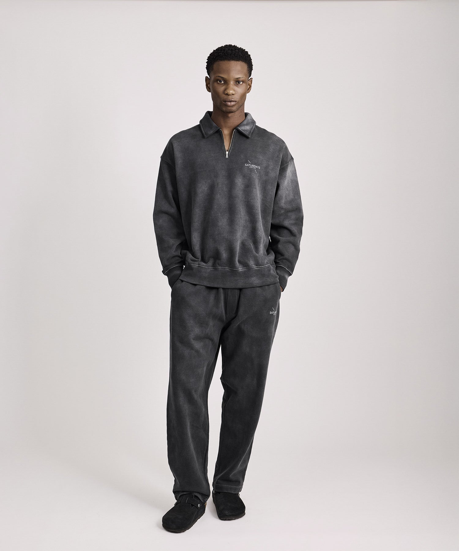 Saturdays NYC Taka Surf Sweatpant in Fade Black