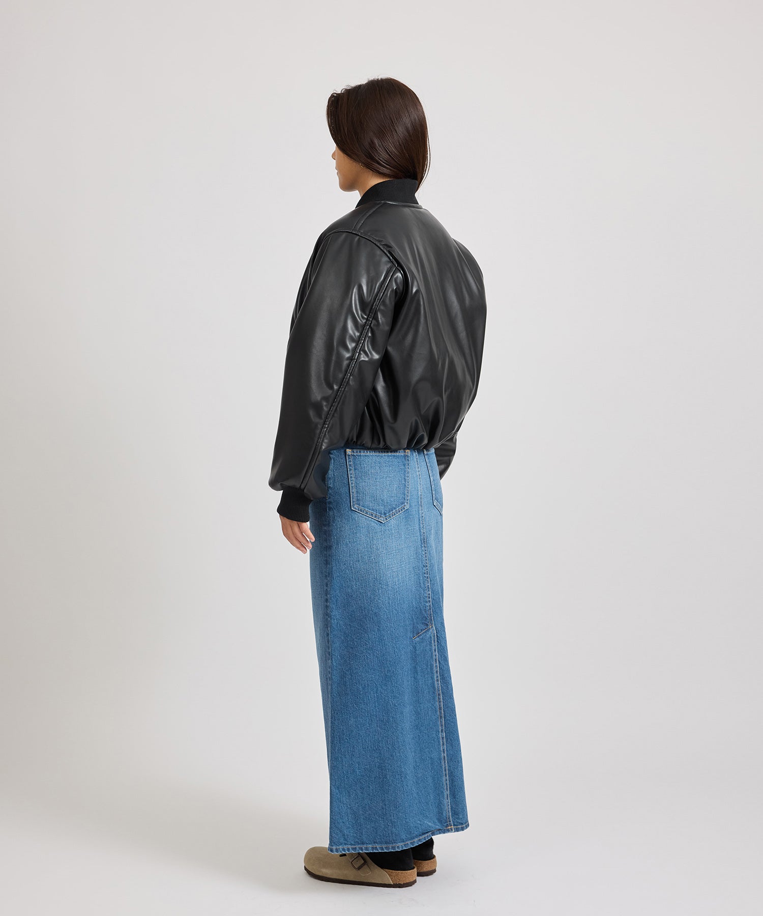 Saturdays NYC Dorothy Cropped Bomber Jacket in Black