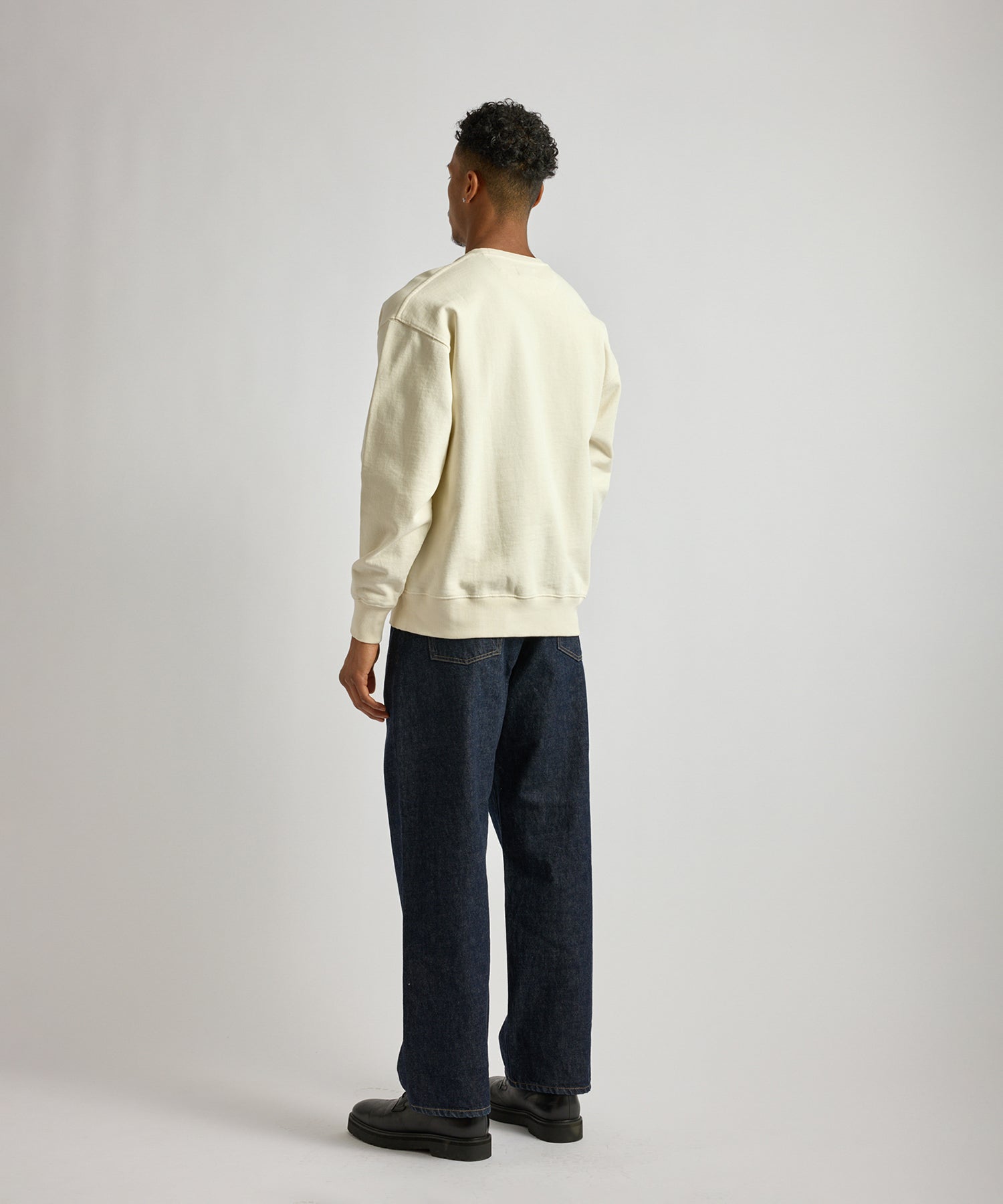 Saturdays NYC Bowery Miller Standard Crew Sweatshirt in Ivory
