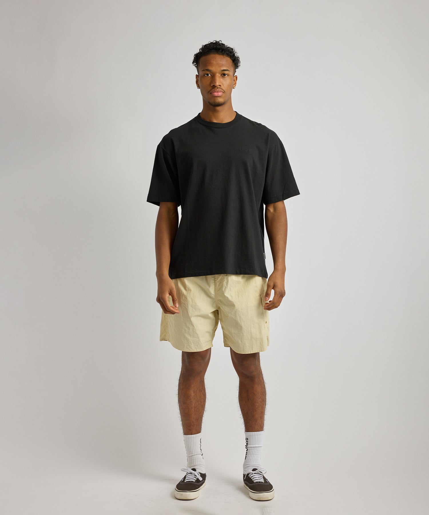 Saturdays NYC Hemp S.NYC Short Sleeve Tee in Black