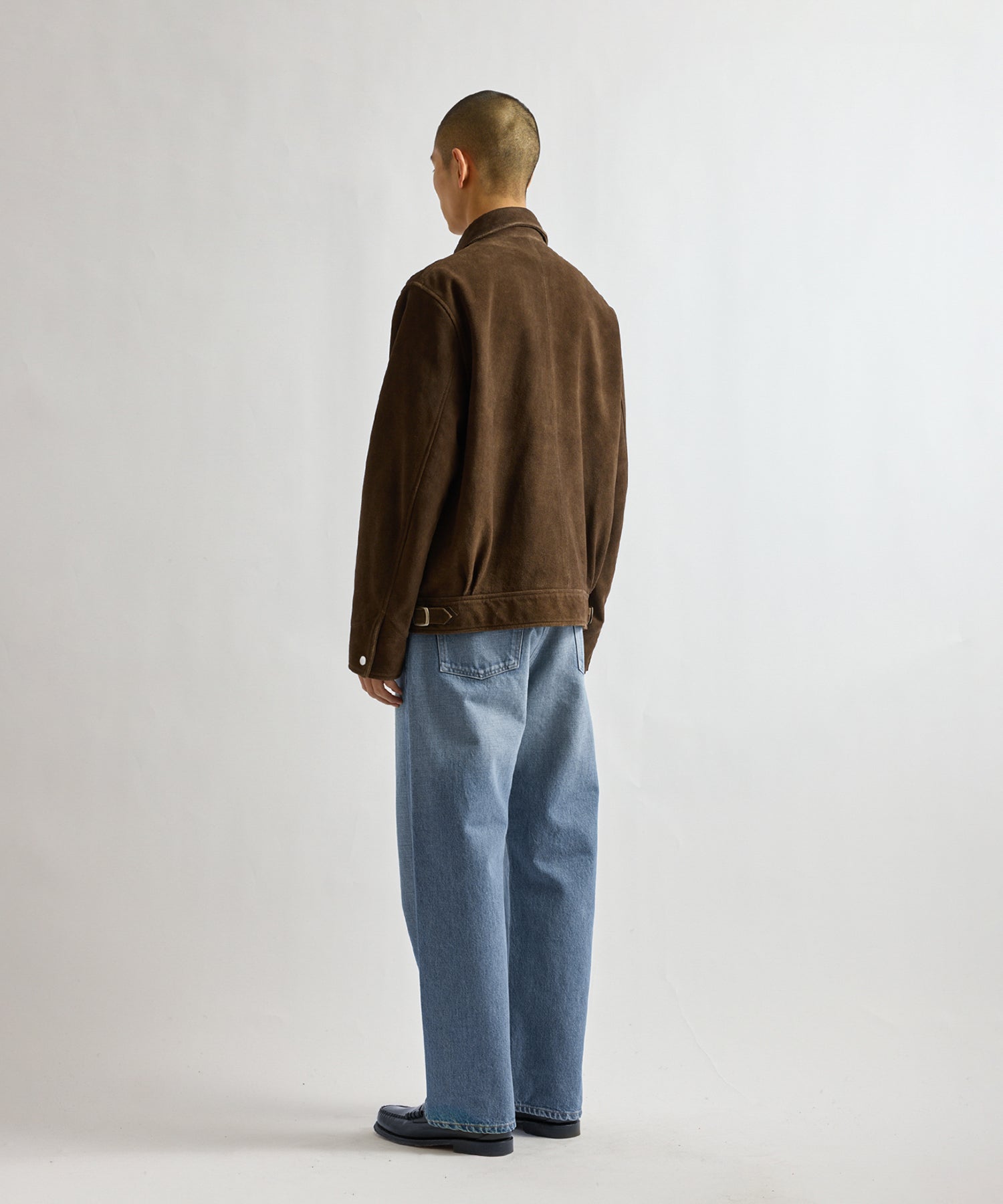 Saturdays NYC Harrison Suede Jacket in Dark Brown