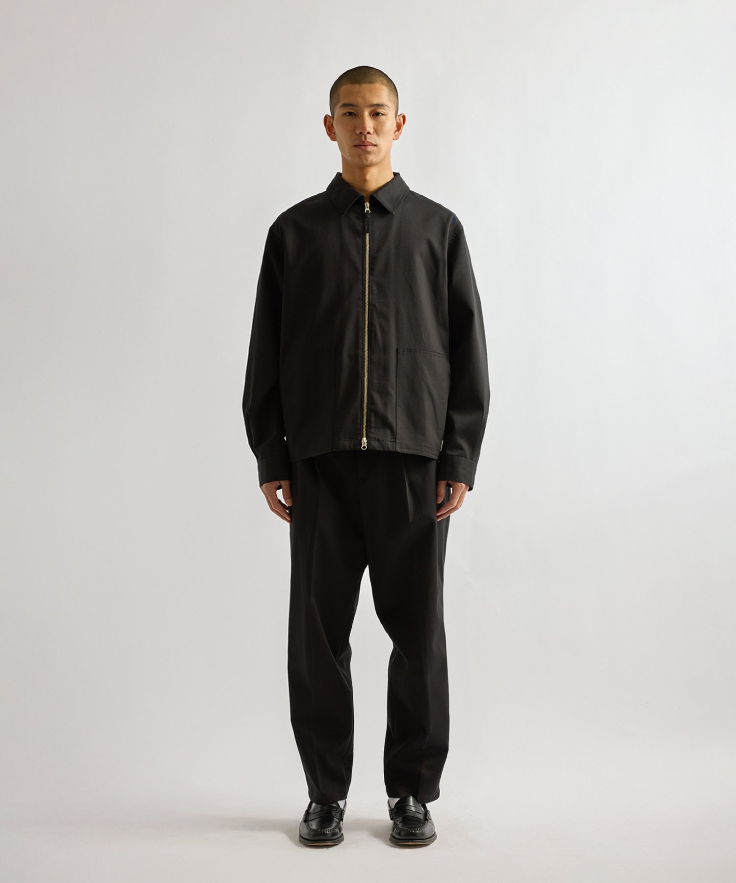 Saturdays NYC Harrison Zip Blouson in Black