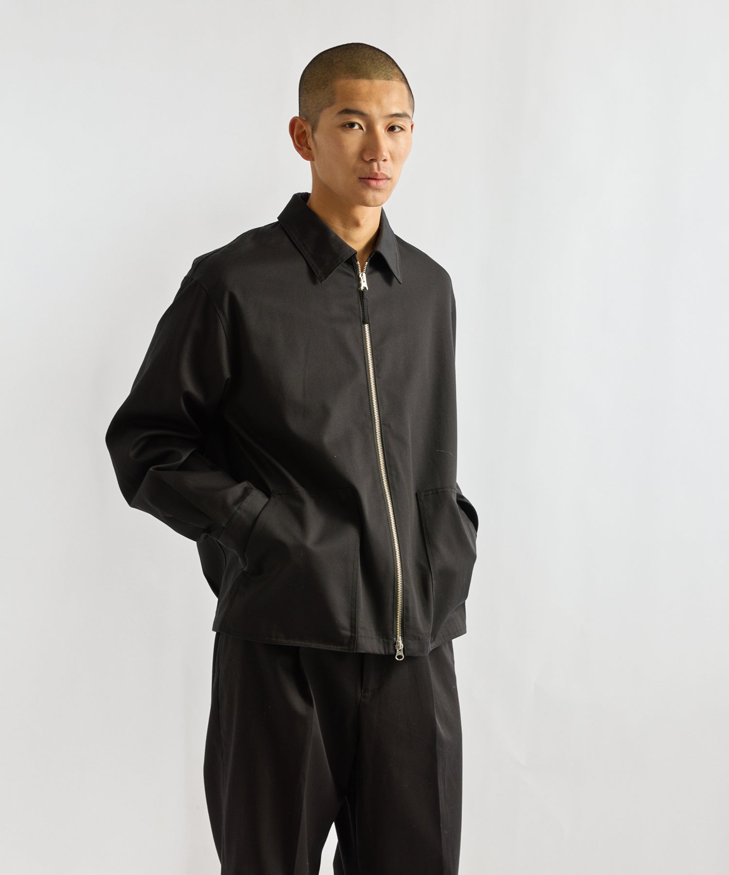 Saturdays NYC Harrison Zip Blouson in Black