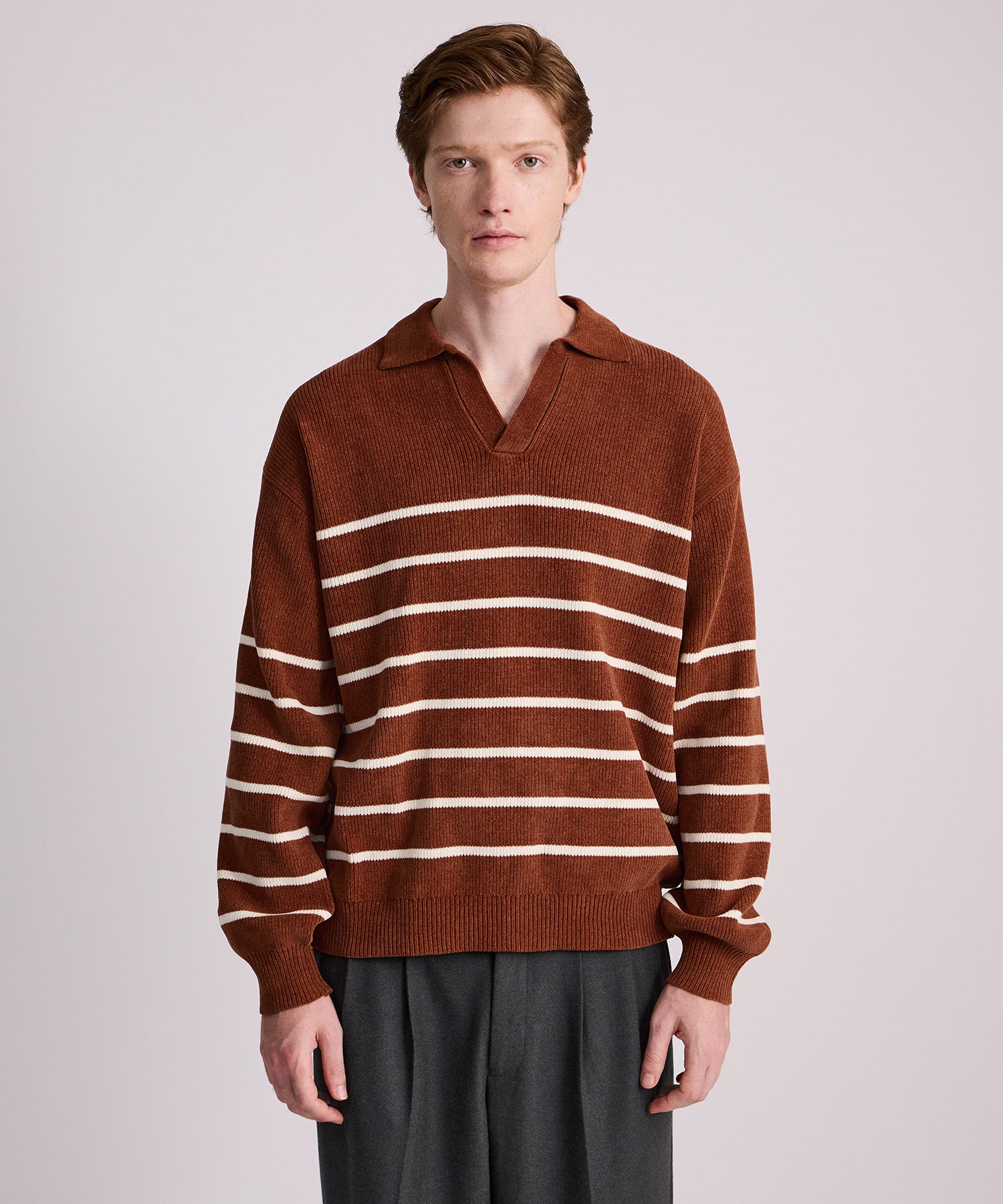 Saturdays NYC Seaport Skipper Sweater in Brick