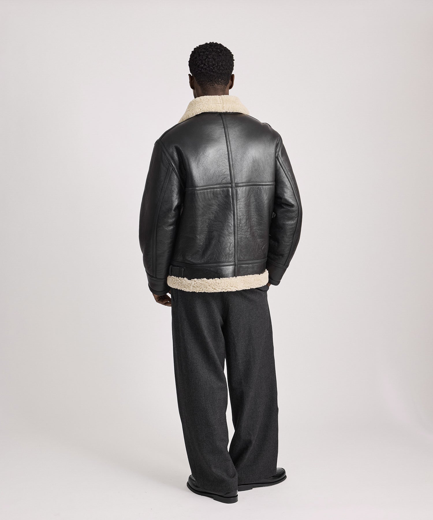 Saturdays NYC Hudson Mouton Jacket in Black