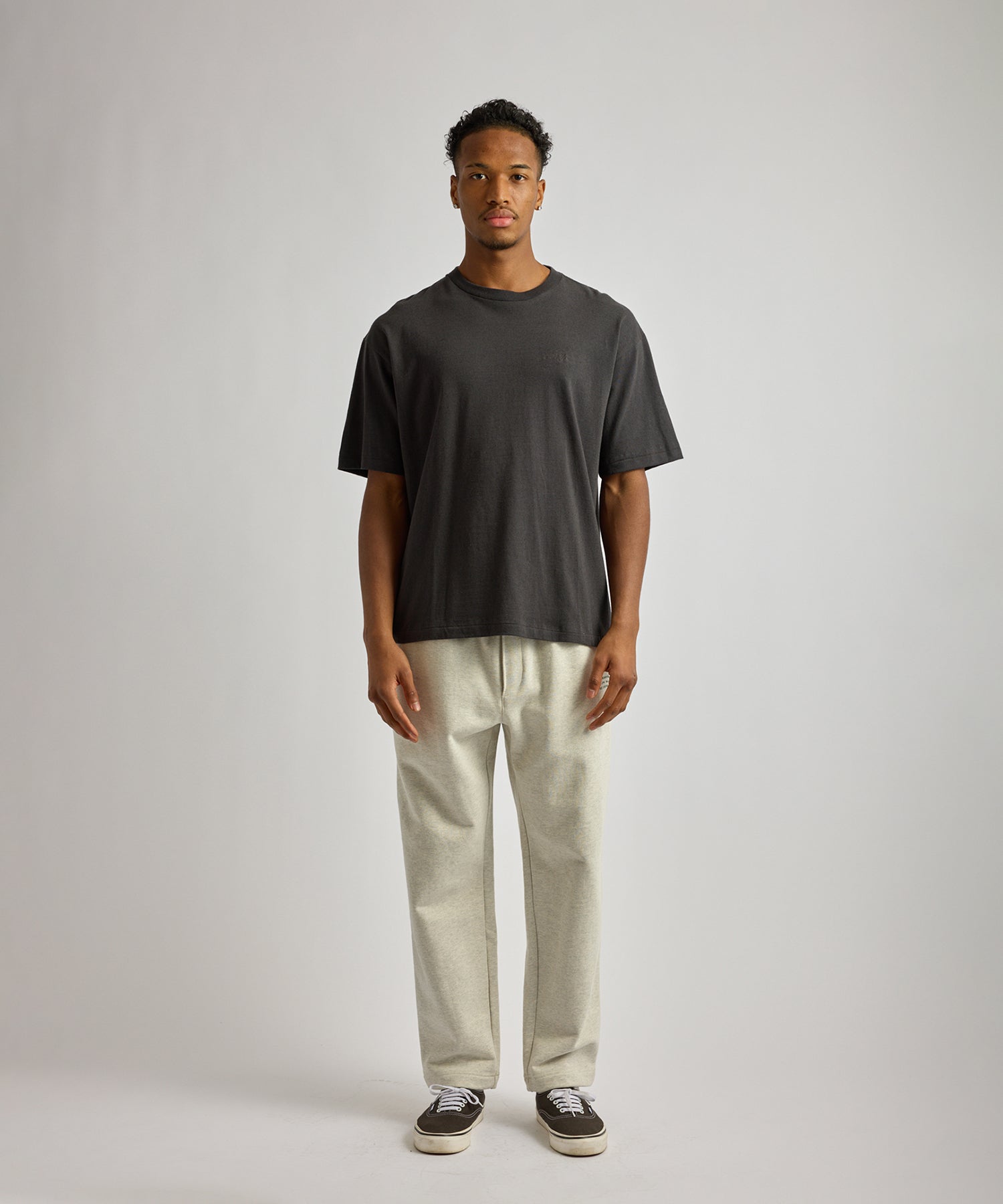 Saturdays NYC Hemp S.NYC Short Sleeve Tee in Charcoal