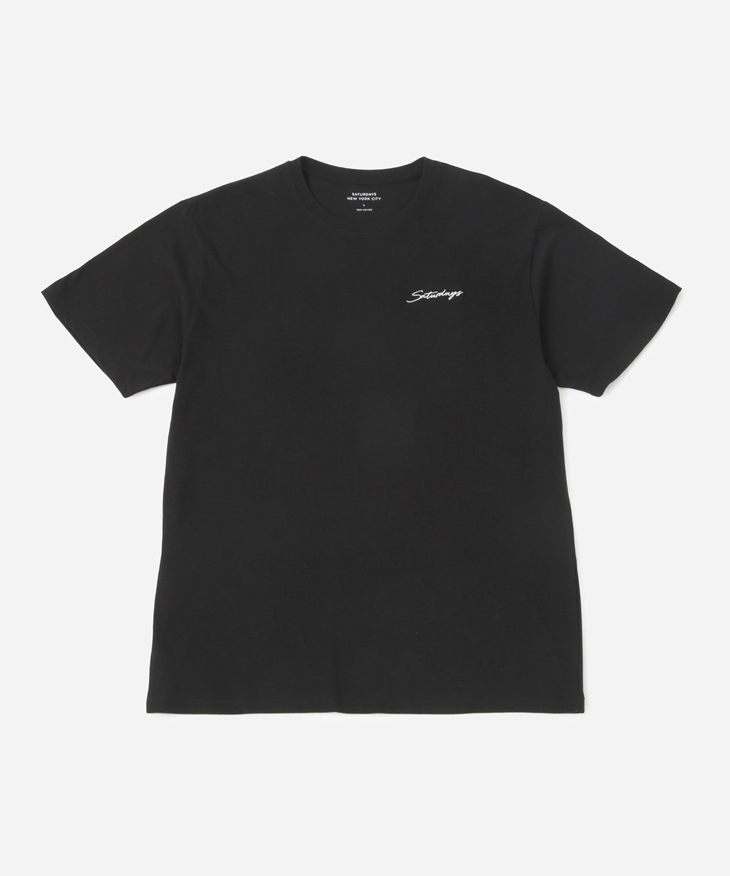 Saturdays NYC Signature Standard Short Sleeve Tee in Black