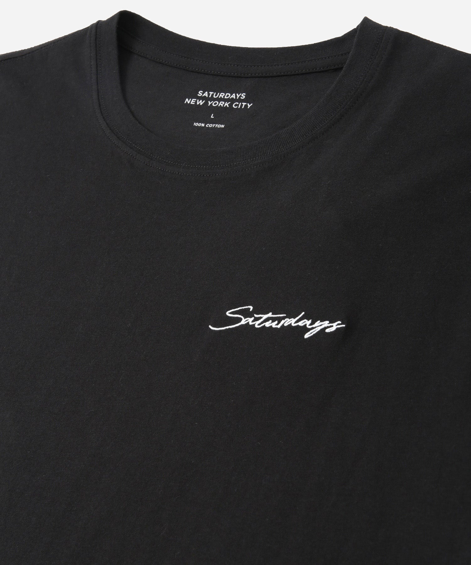 Saturdays NYC Signature Standard Short Sleeve Tee in Black