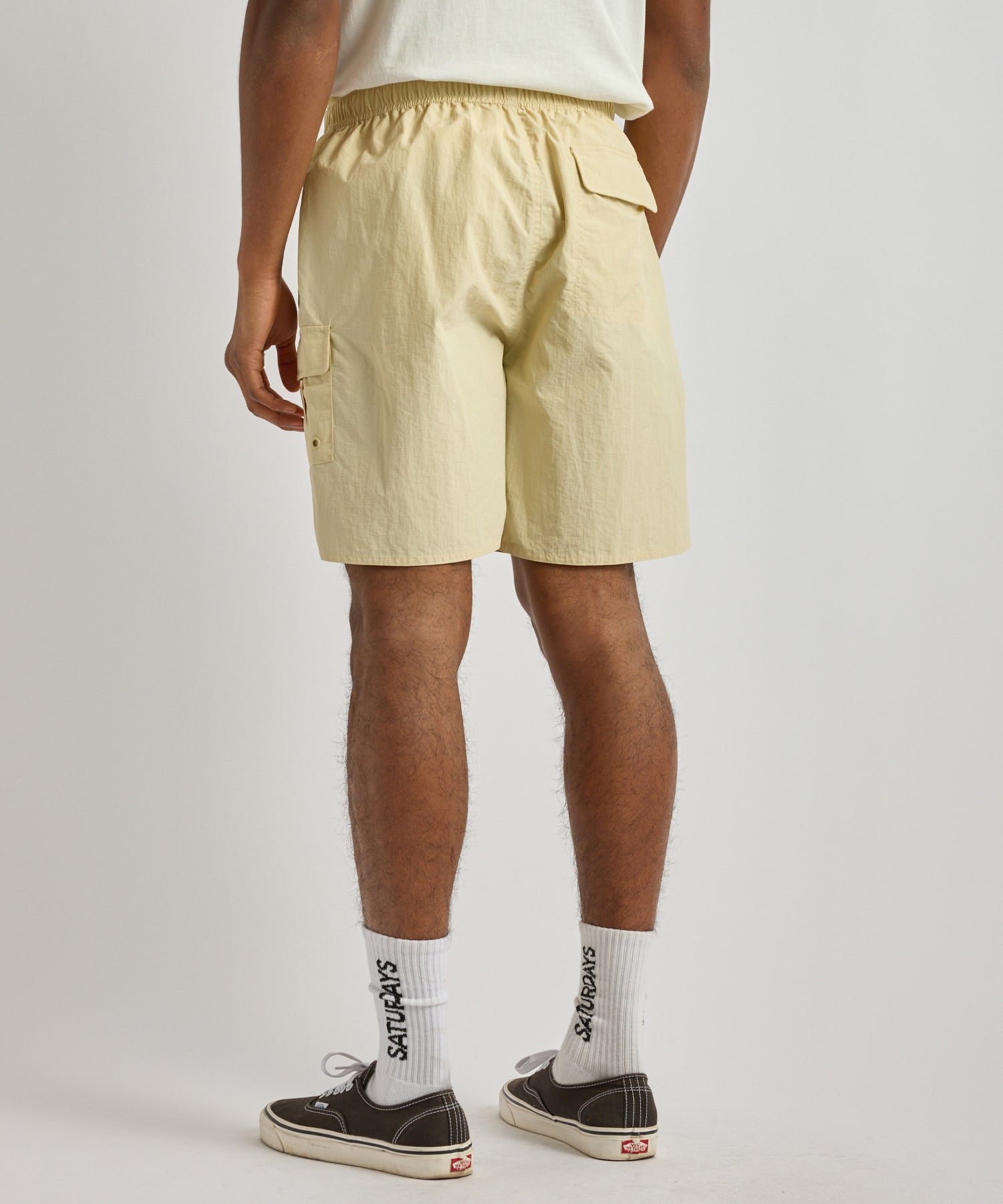 Saturdays NYC Danjo Cargo Swim Short in Ivory