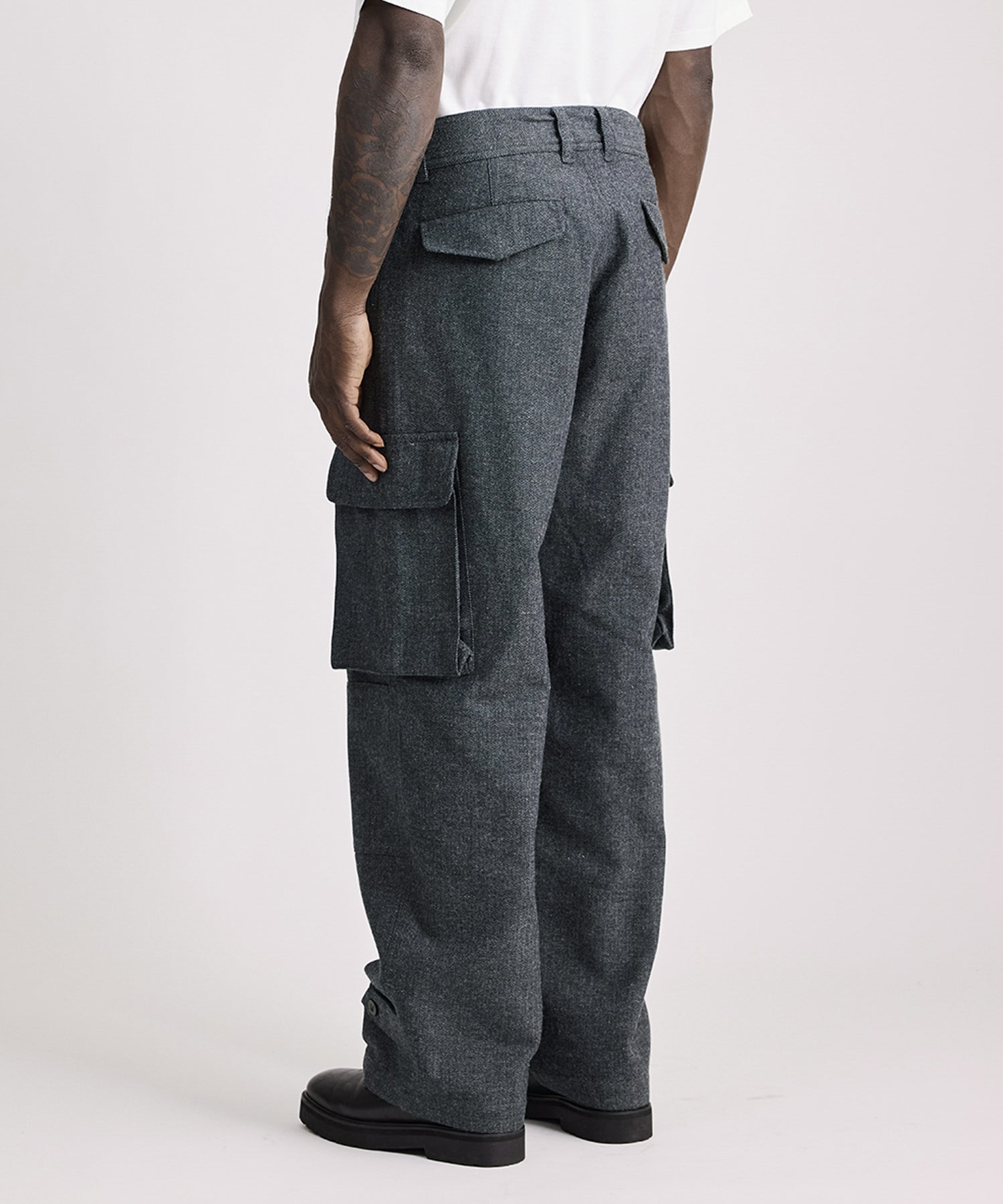 Saturdays NYC Balugo Herringbone Pant in Gray