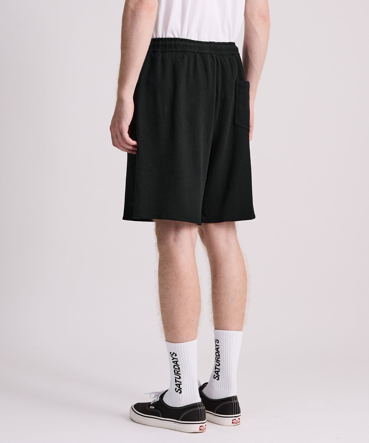 Saturdays NYC Avalon Track Walkshort in Black