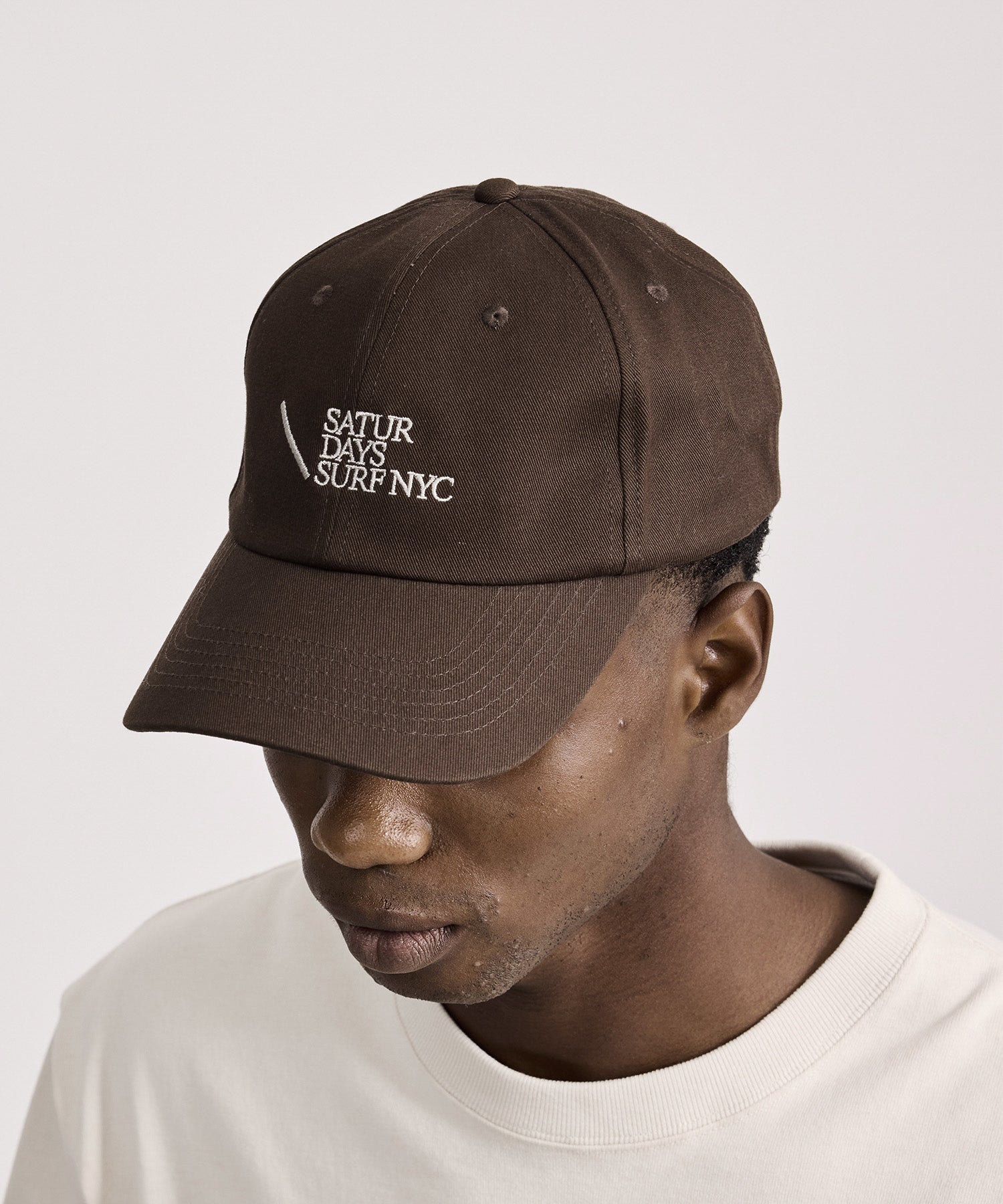 Saturdays NYC Slash Surf Cap in Dark Brown