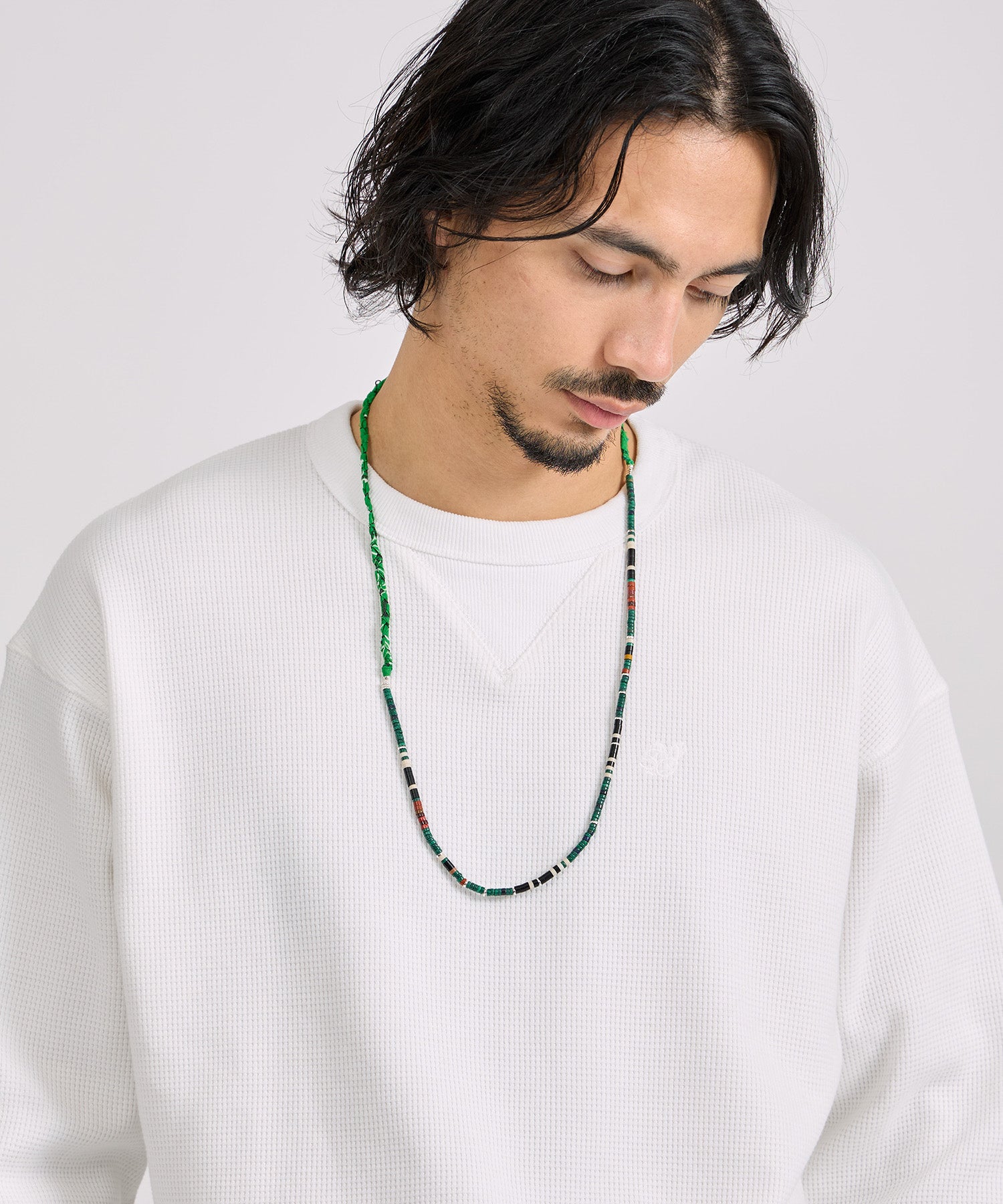 Saturdays NYC mikia gallery x Saturdays NYC Bandana Necklace in Green