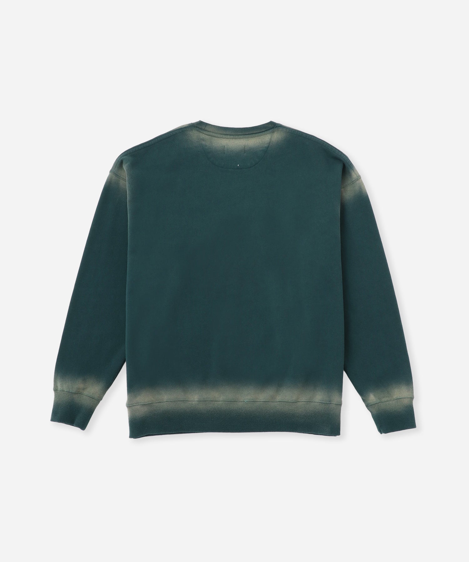 Saturdays NYC Ari Relaxed Faded Dye Sweatshirt in Green