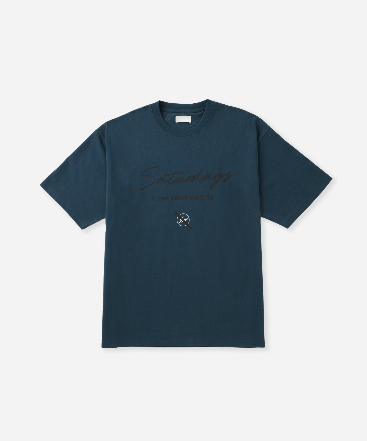 Saturdays NYC FRAGMENTｘSaturdays NYC Short Sleeve T-Shirt in Blue