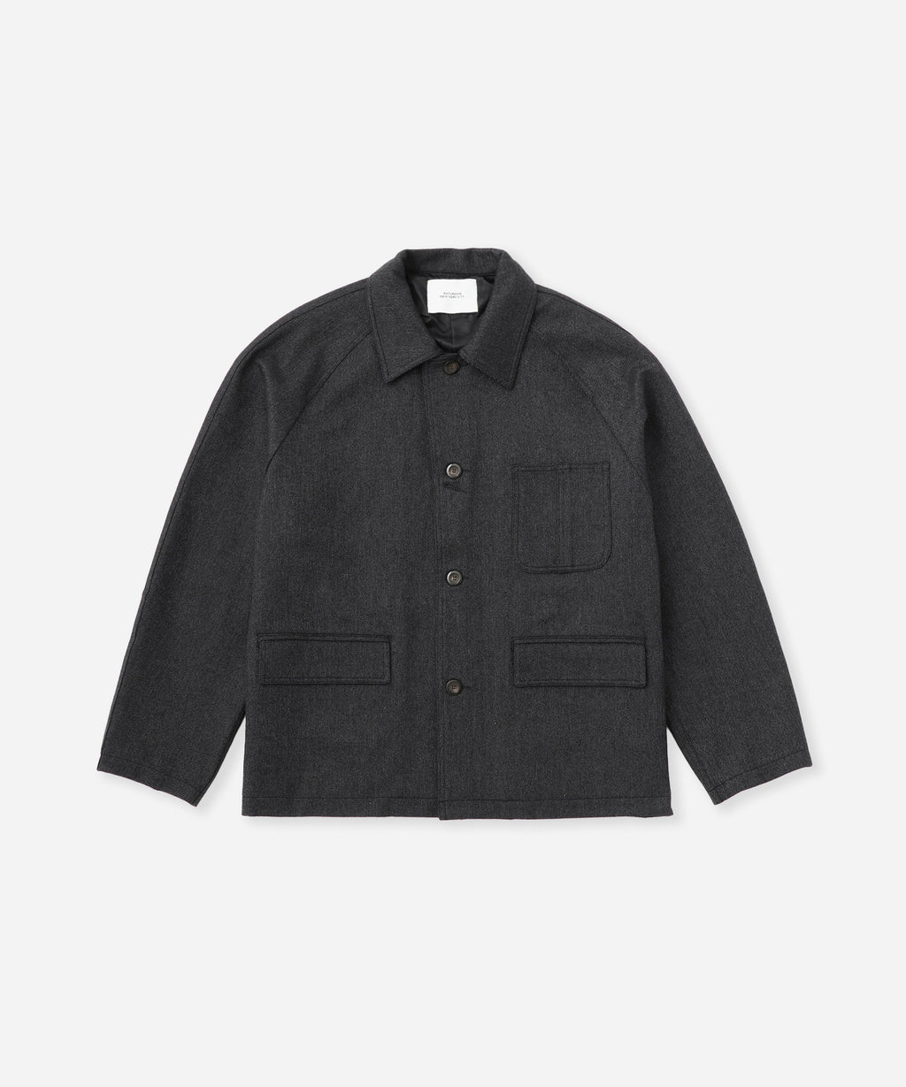 Saturdays NYC Antoine Wool Chore Jacket in Black