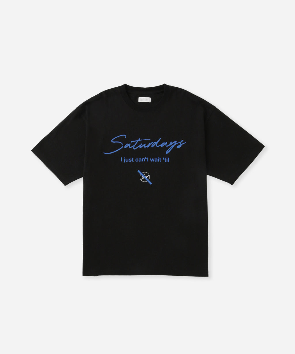 Saturdays NYC FRAGMENTｘSaturdays NYC Short Sleeve T-Shirt in Black